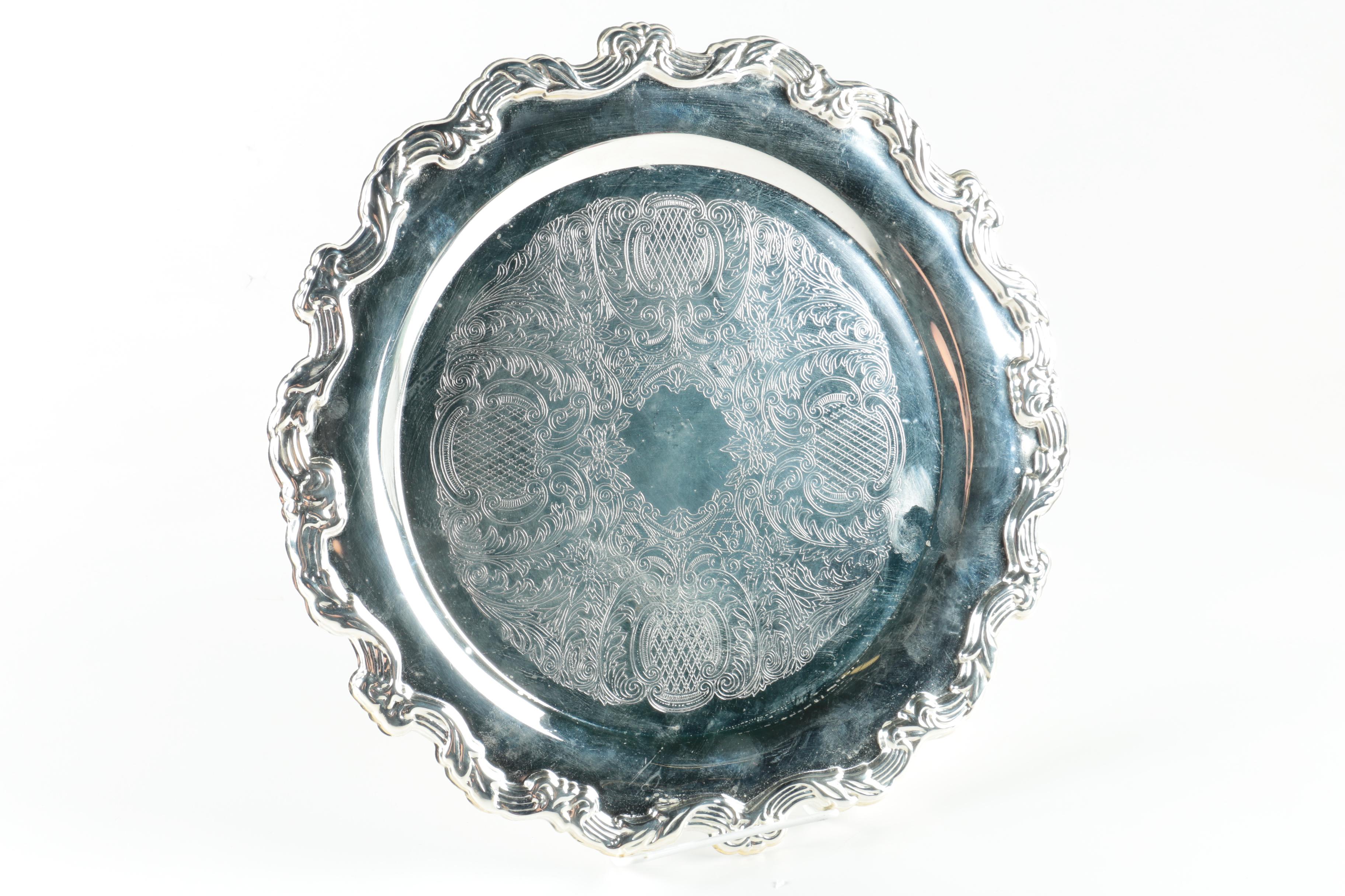 Silver Plated Trays Featuring International Silver Co.