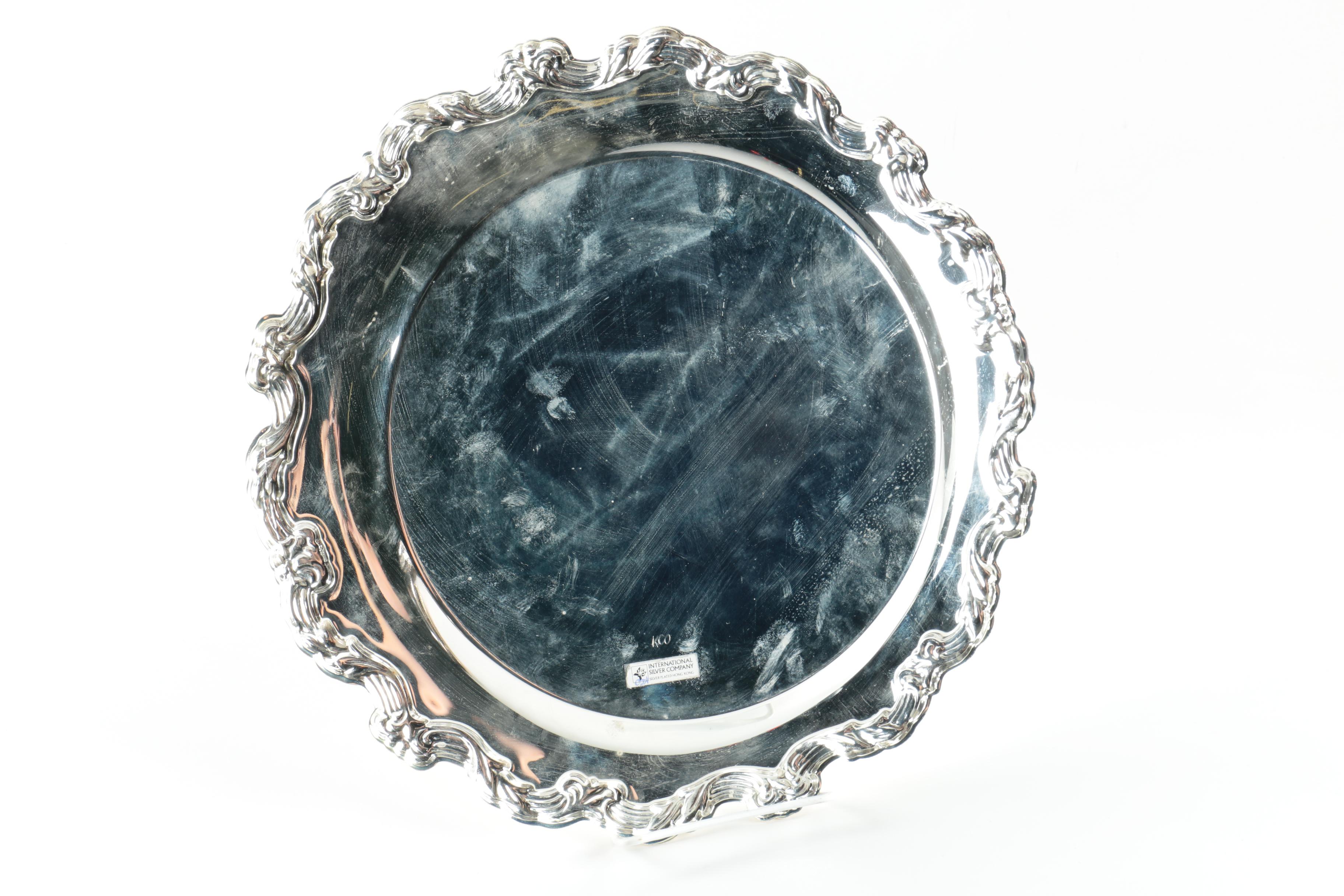 Silver Plated Trays Featuring International Silver Co.