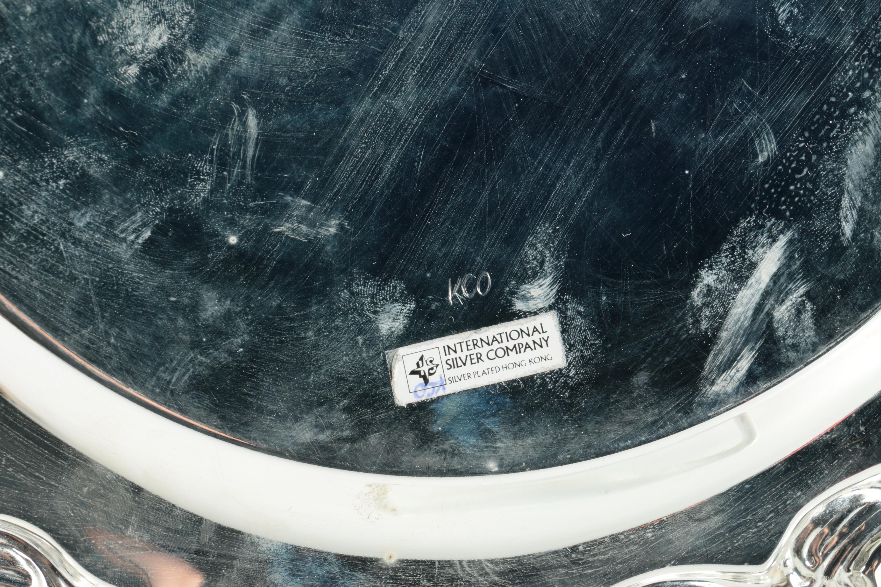 Silver Plated Trays Featuring International Silver Co.