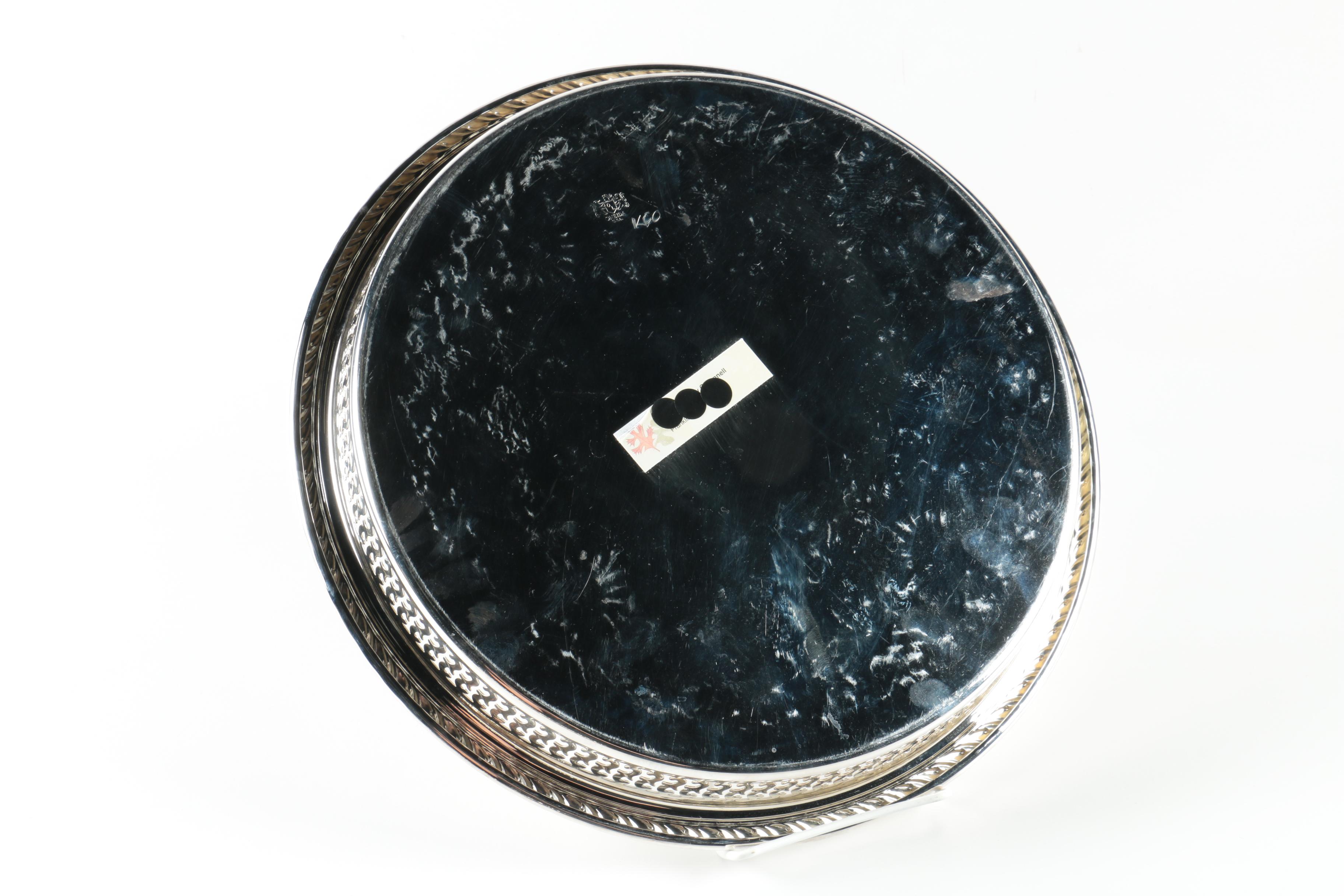 Silver Plated Trays Featuring International Silver Co.