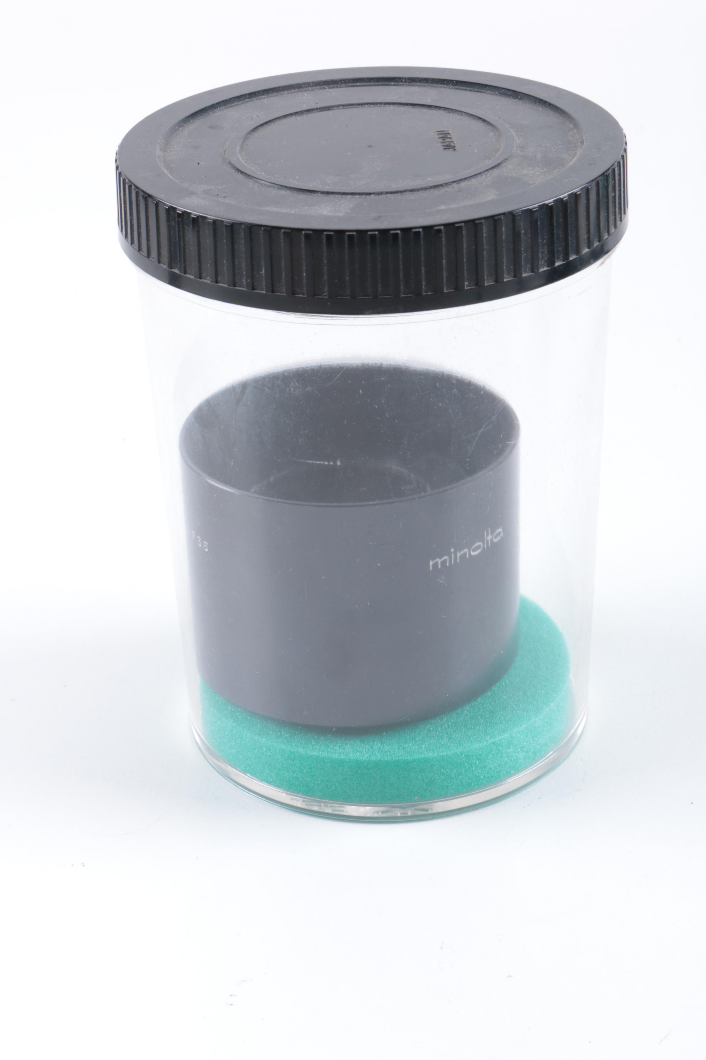 Vintage Minolta XE-5 and 16 EE II Cameras with Accessories