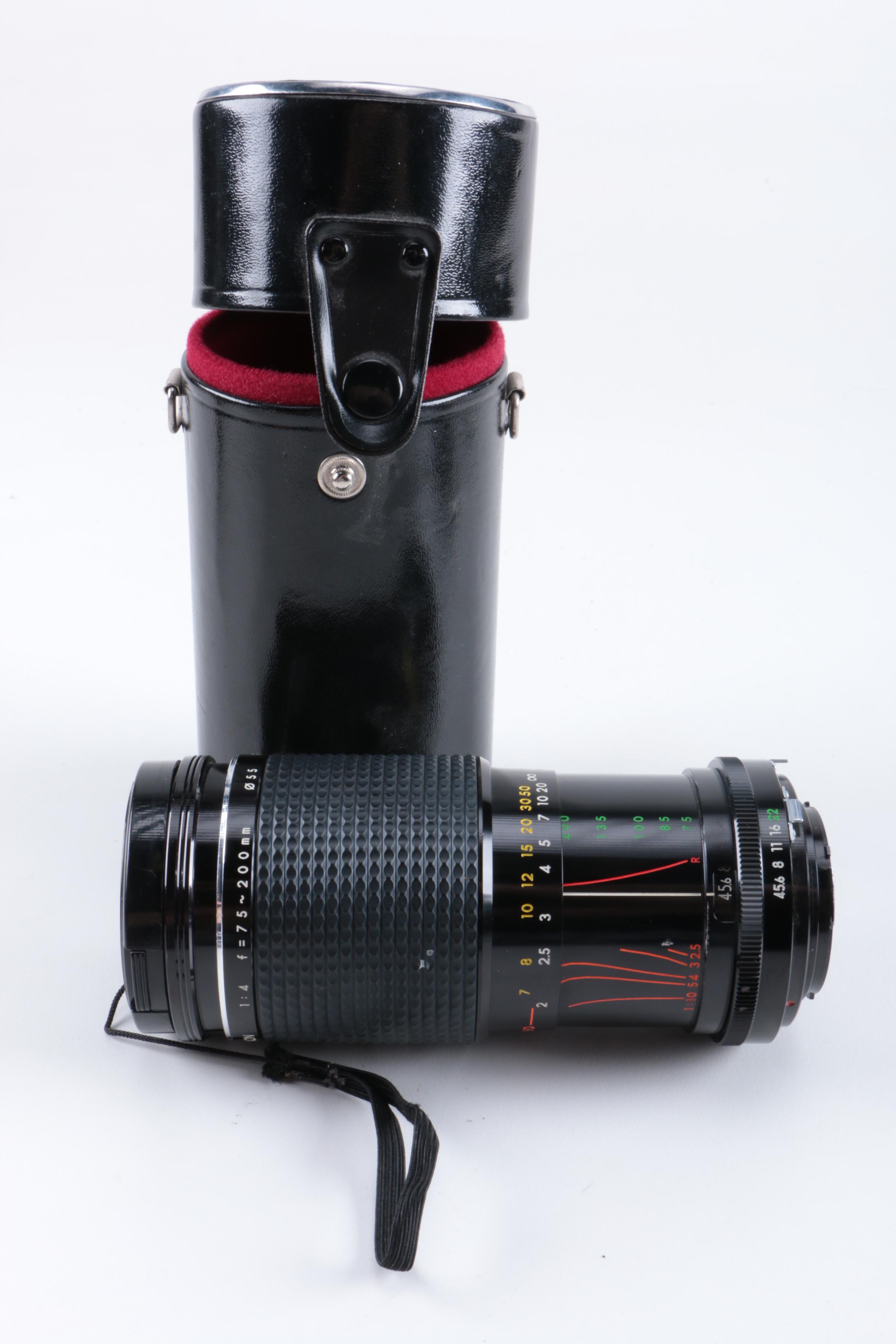 Vintage Minolta XE-5 and 16 EE II Cameras with Accessories