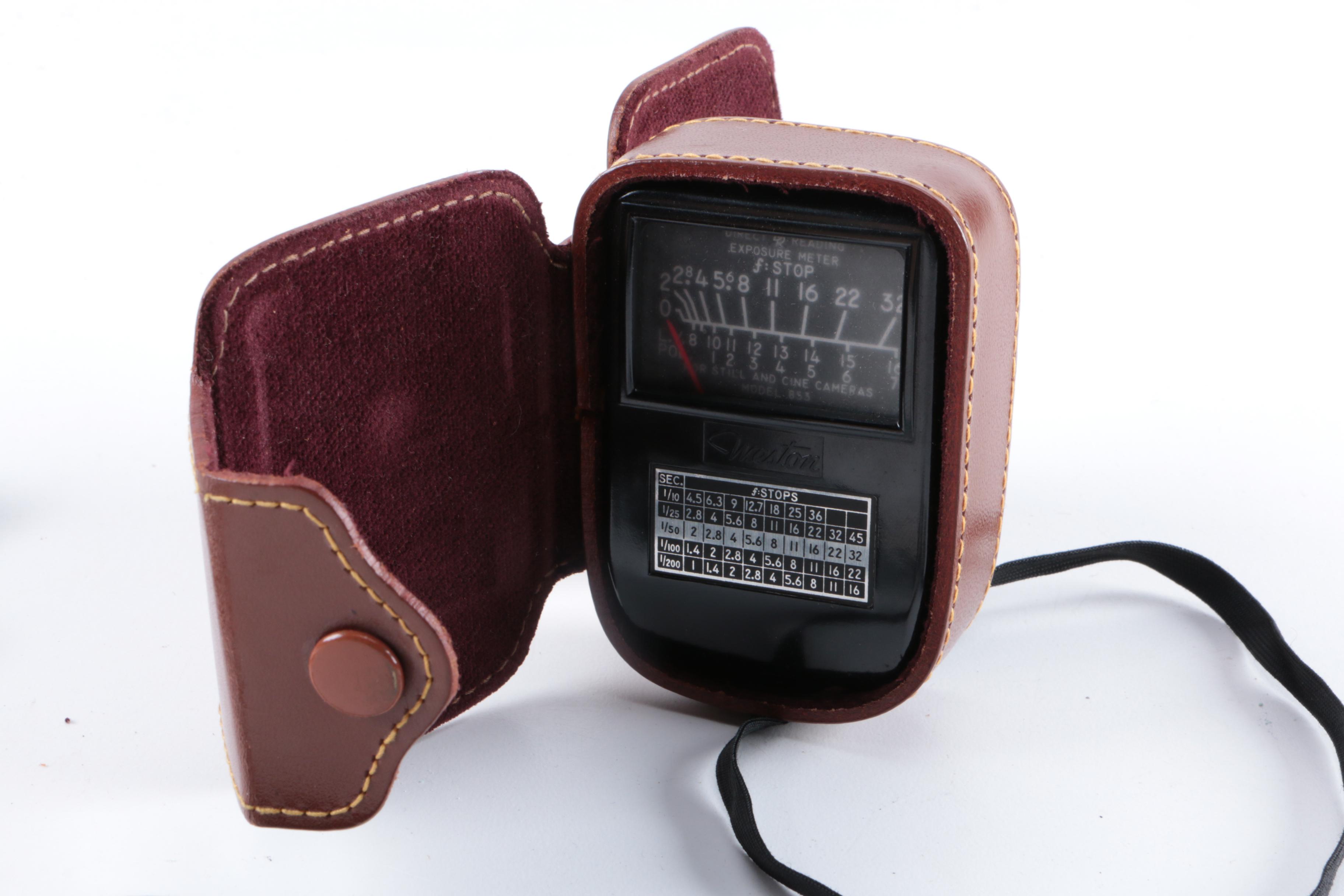 Vintage Minolta XE-5 and 16 EE II Cameras with Accessories