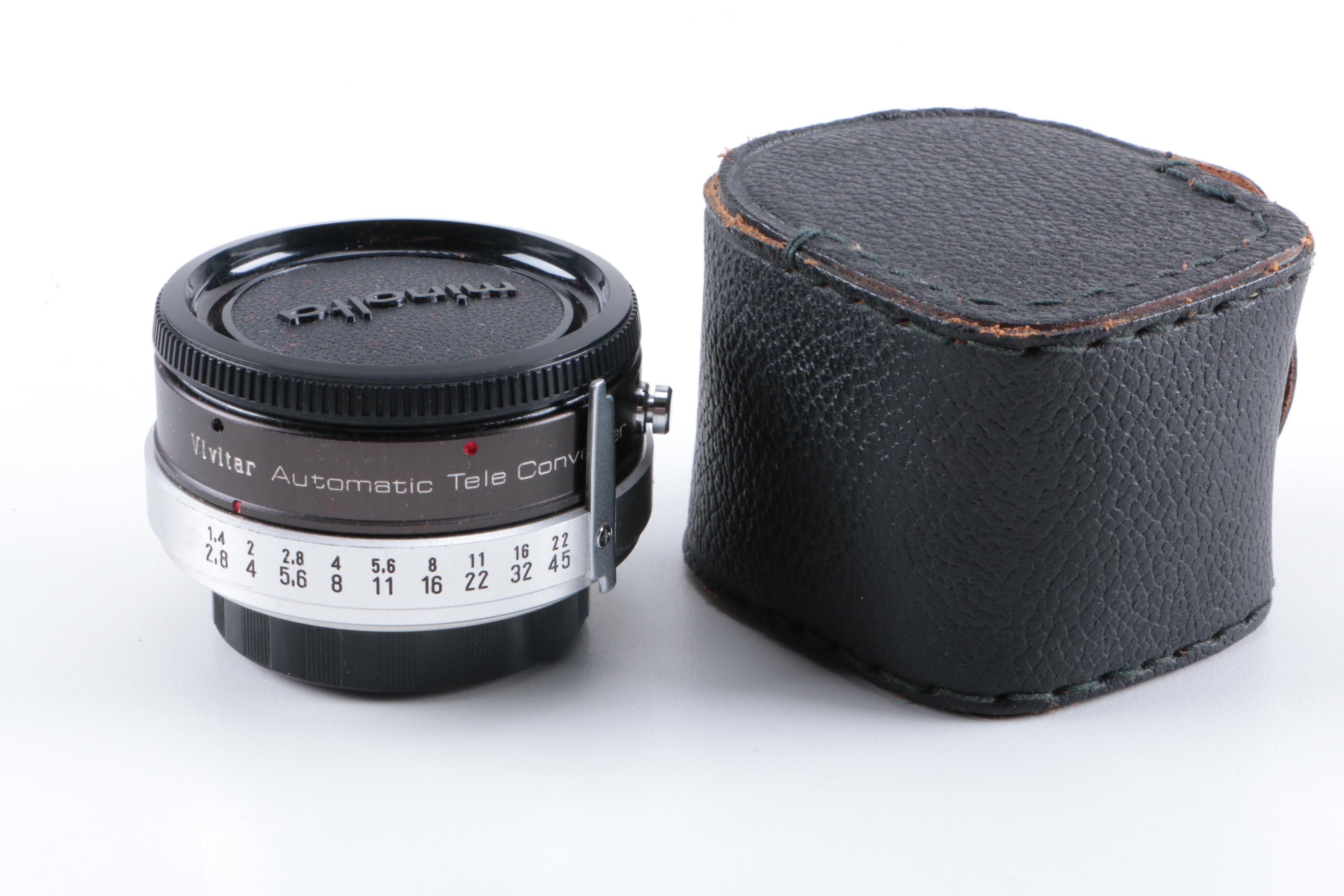 Vintage Minolta XE-5 and 16 EE II Cameras with Accessories