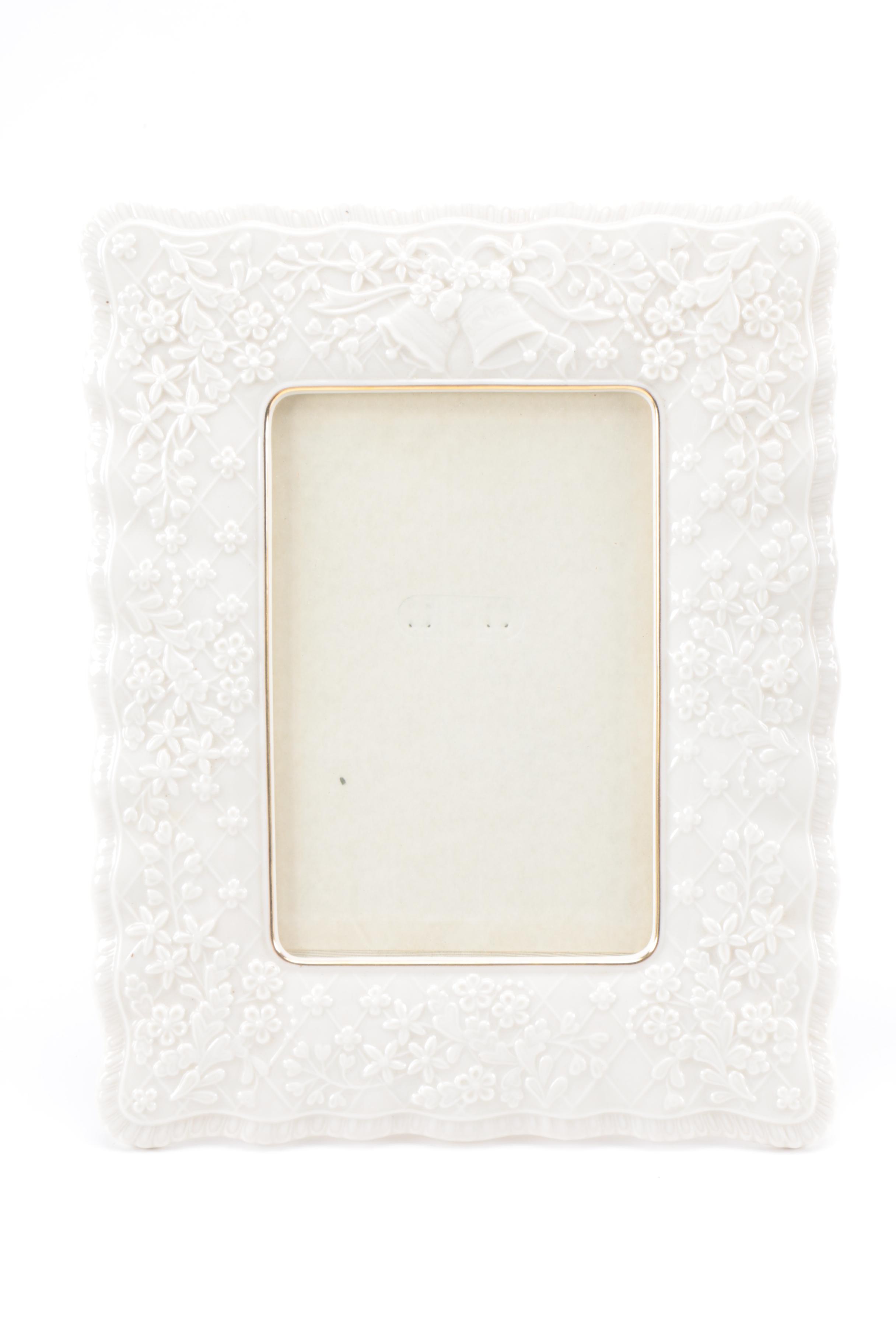 Matching Porcelain Vase and Plate with Lenox Picture Frame