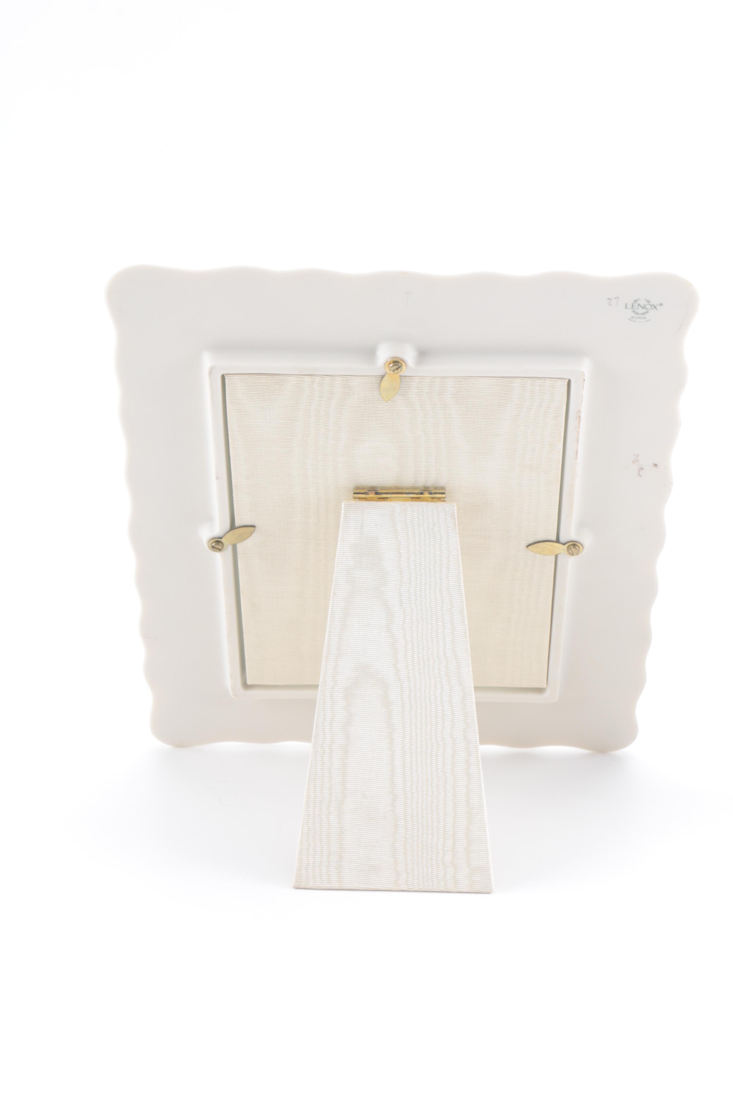 Matching Porcelain Vase and Plate with Lenox Picture Frame