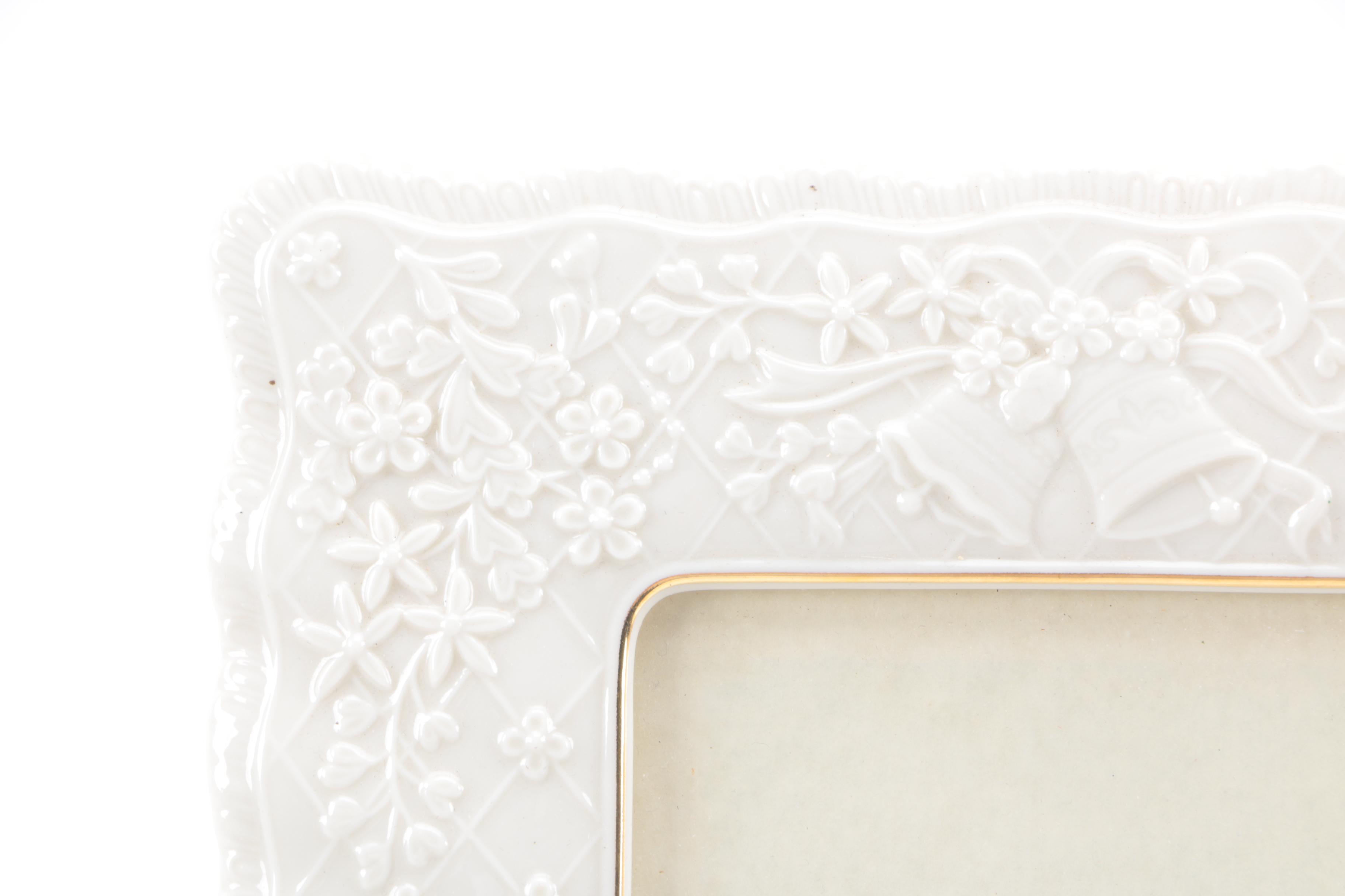 Matching Porcelain Vase and Plate with Lenox Picture Frame