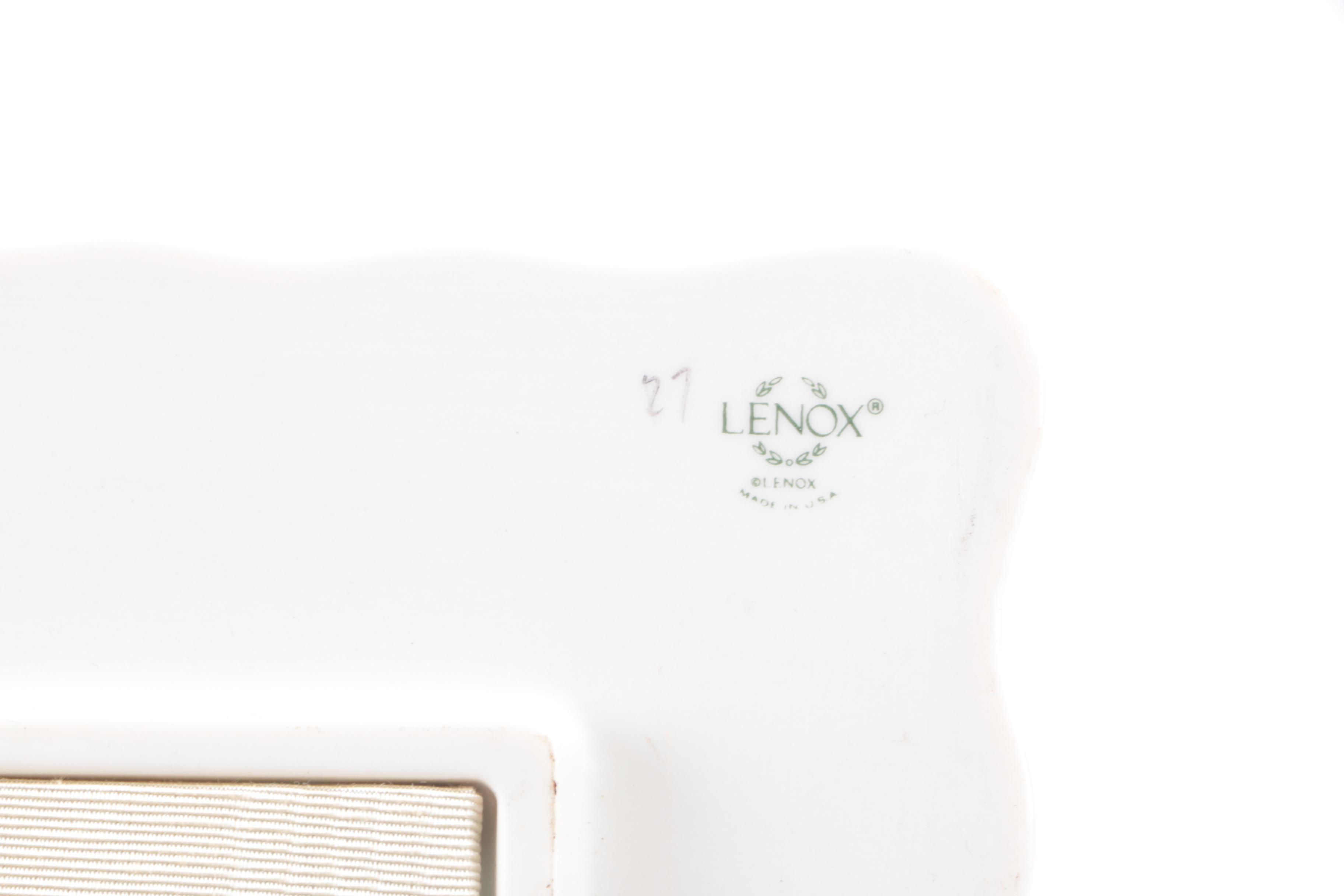 Matching Porcelain Vase and Plate with Lenox Picture Frame