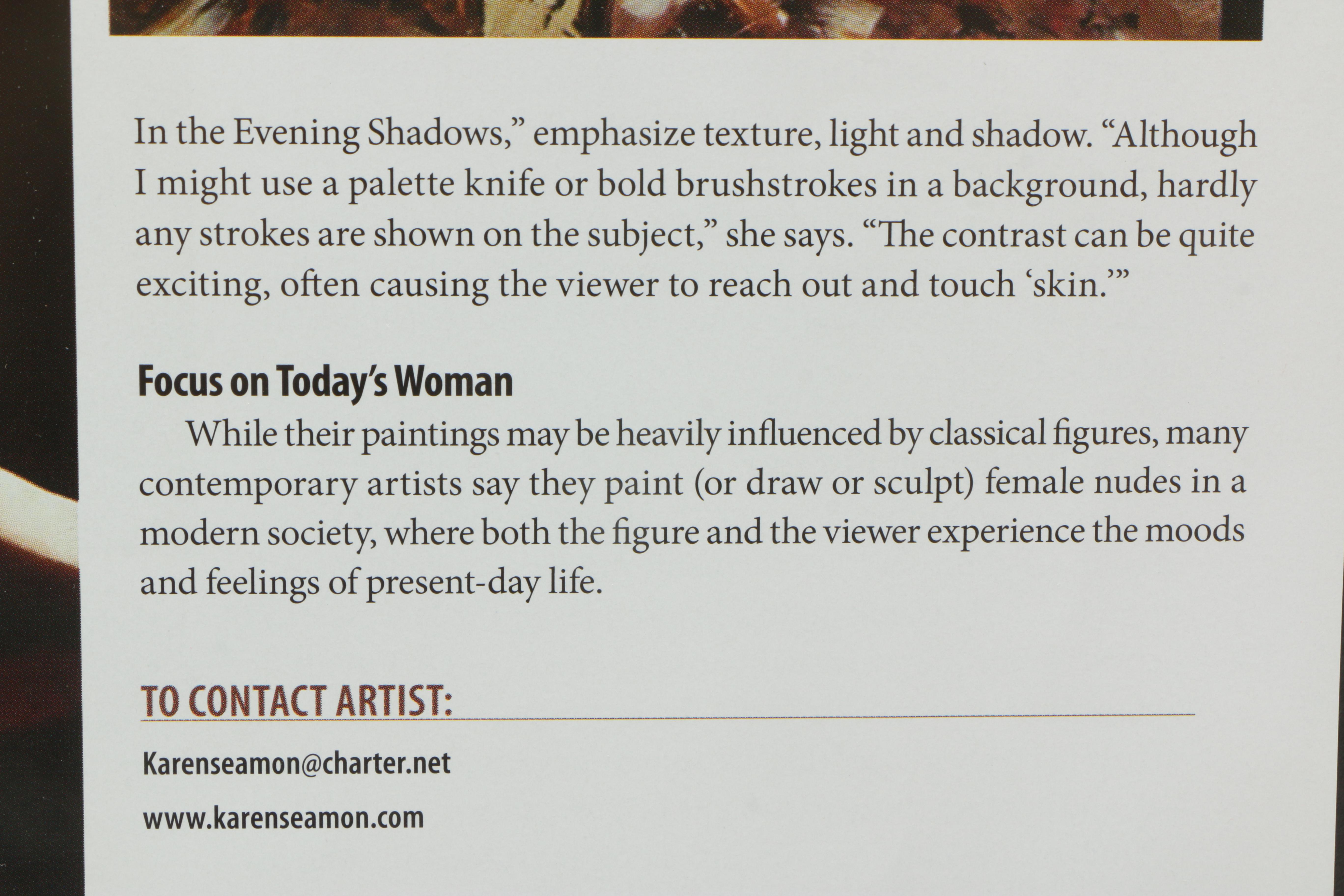 Offset Lithograph After Karen Seamon Watercolor Painting