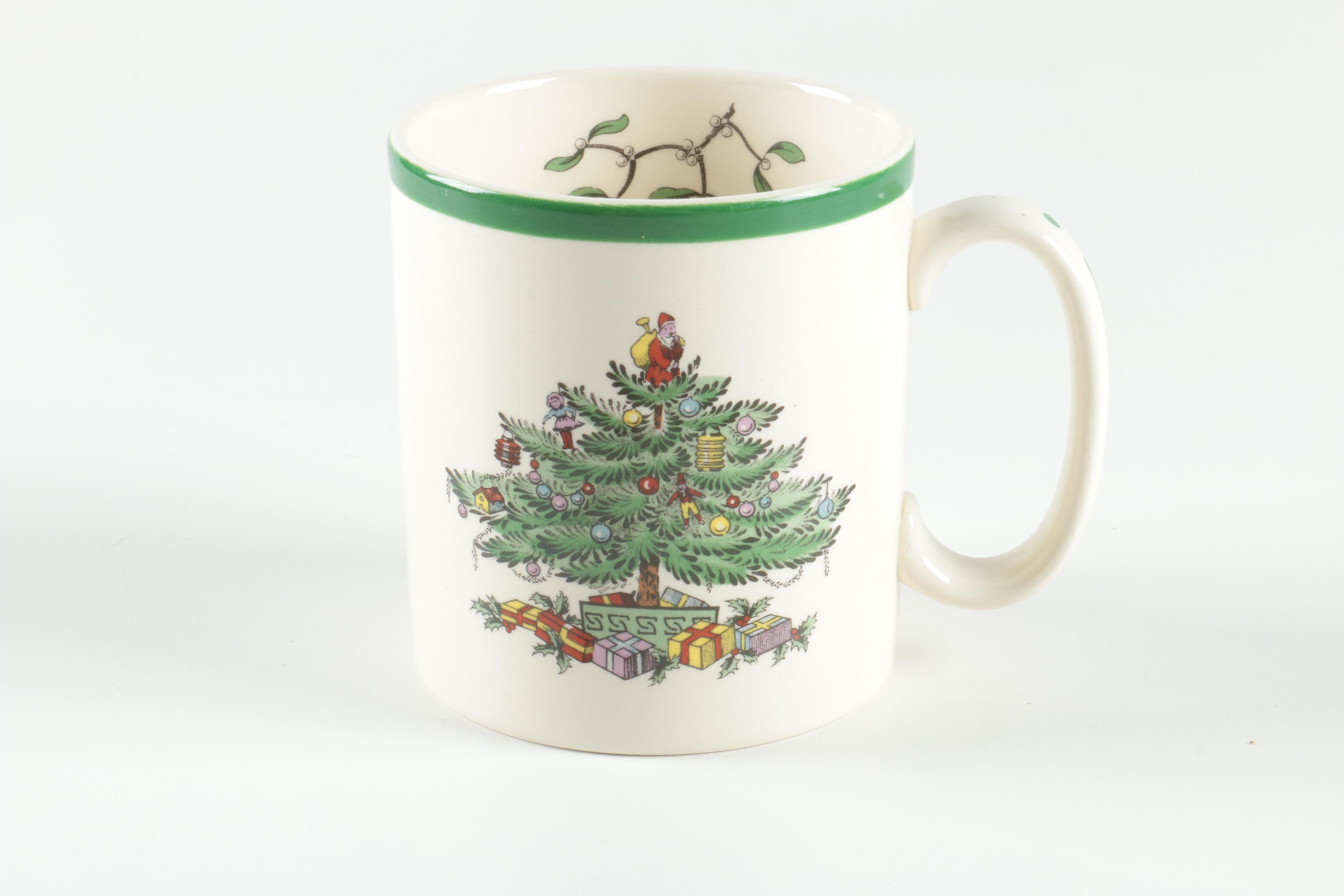 Spode "Christmas Tree" Coffee Mugs