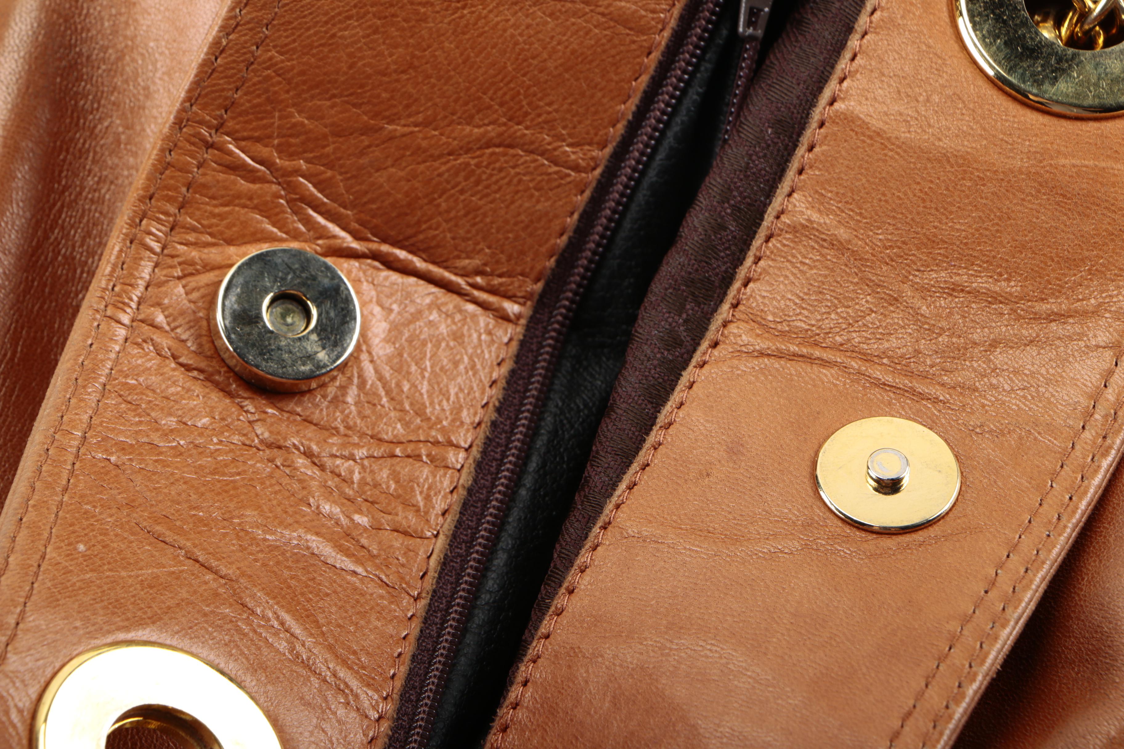 Collection of Vintage Leather Handbags Including Sonia Rykiel