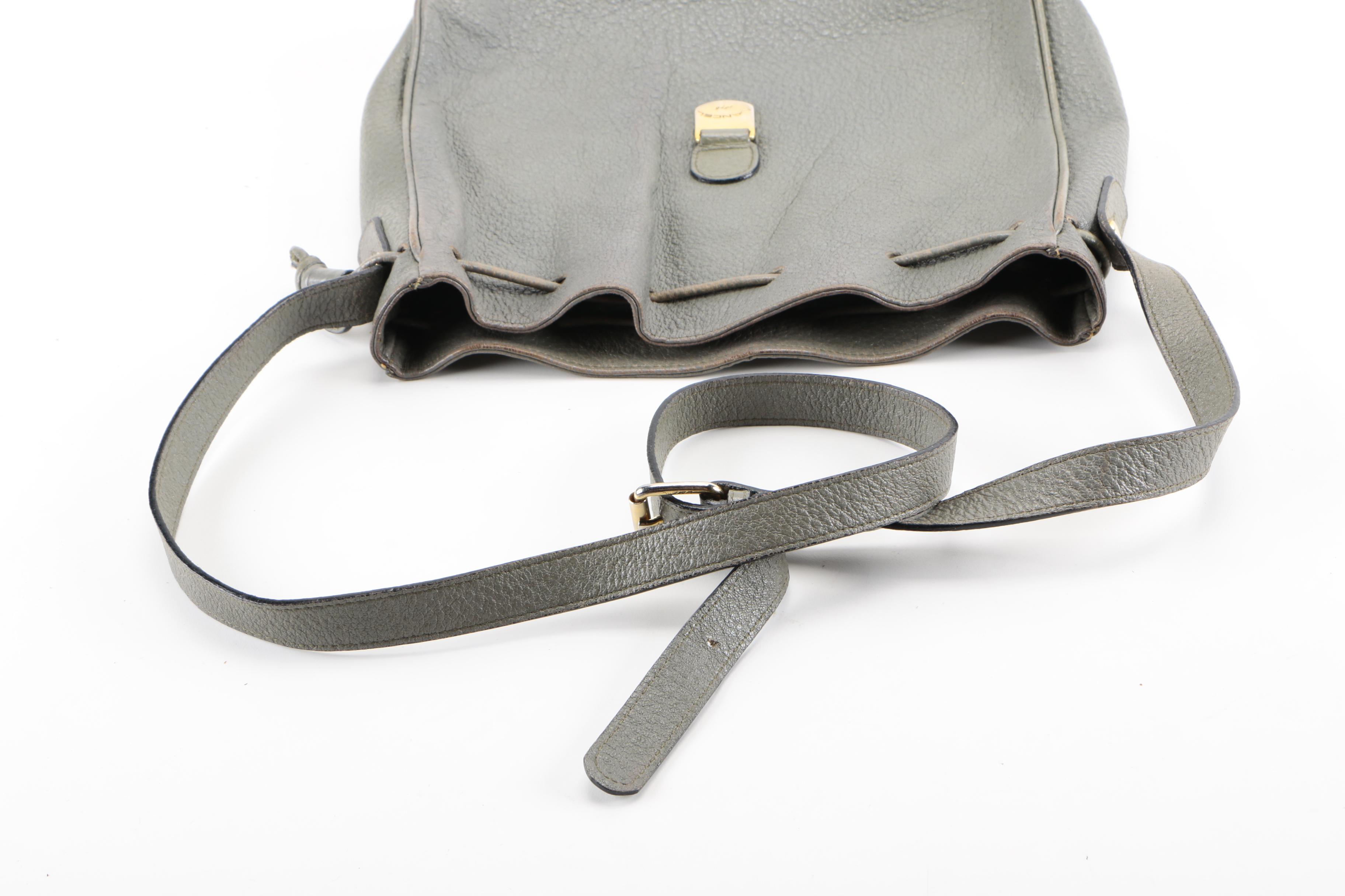 Collection of Vintage Leather Handbags Including Sonia Rykiel