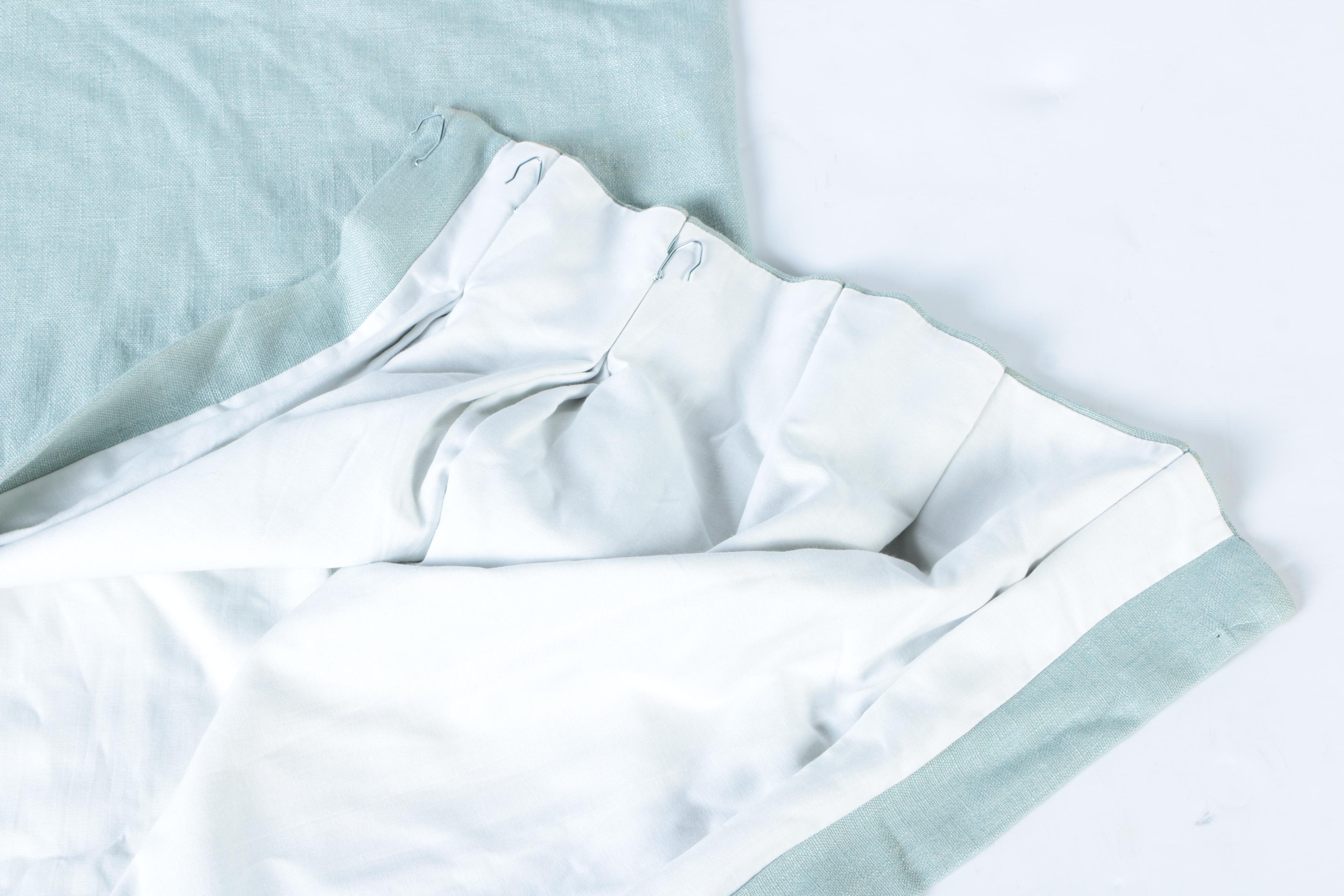 Set of Linen Blend Drapery Panels