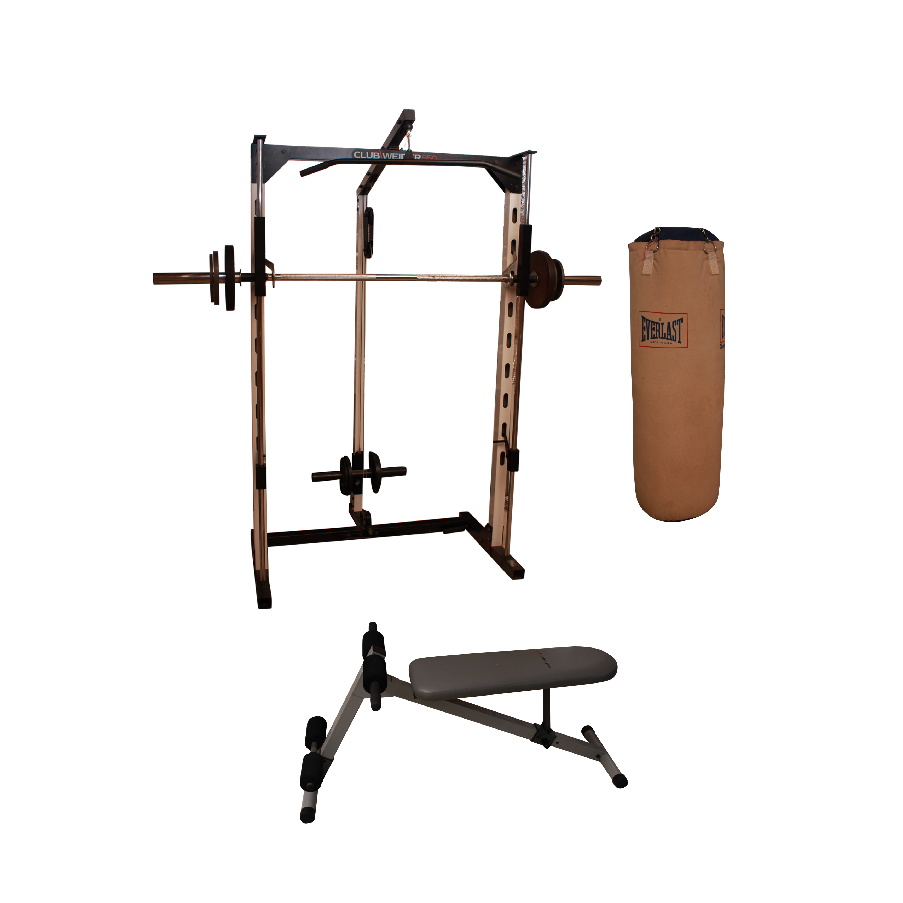 Club weider tower hotsell rack dumbbell set