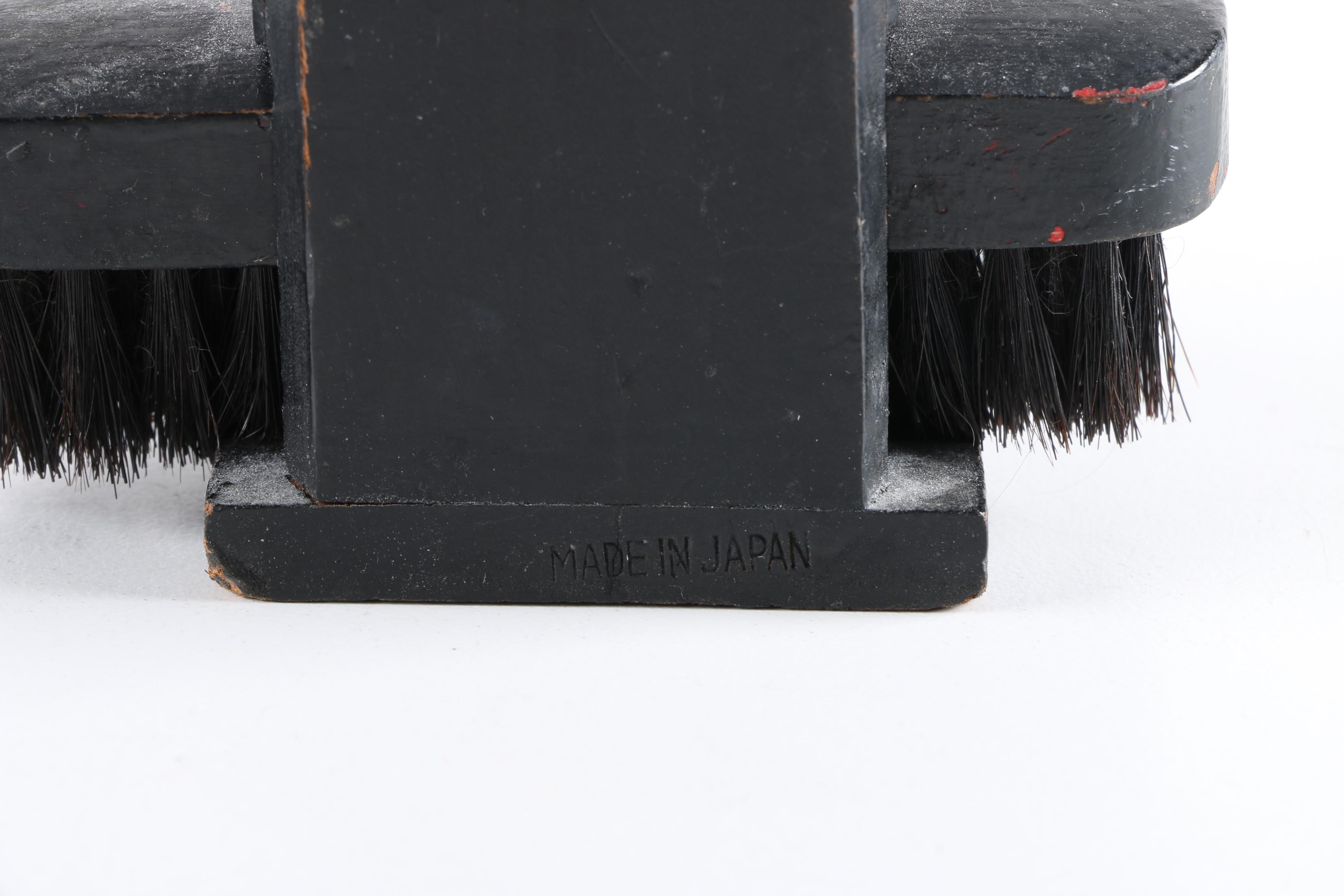 Cast Iron Scottie Door Stop with Wooden Scottie Shoe Shine