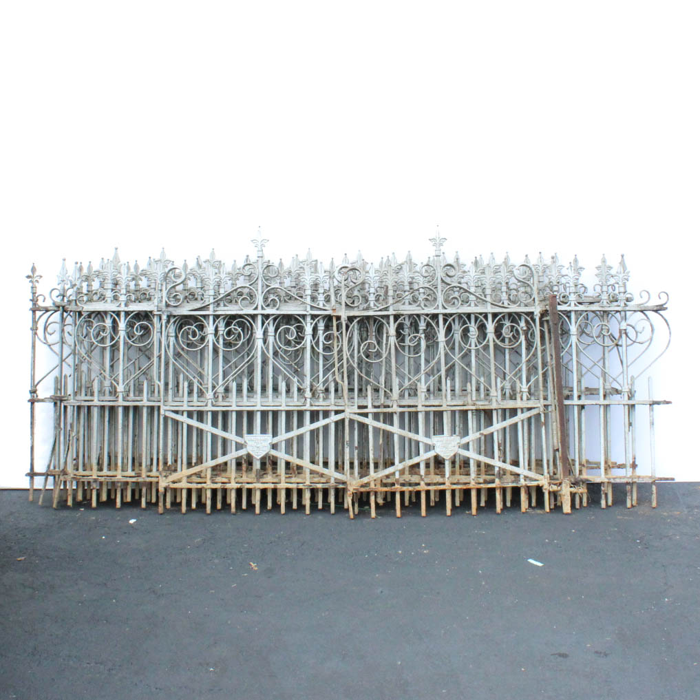 Vintage Cincinnati Iron Fence Co. Wrought Iron Fencing