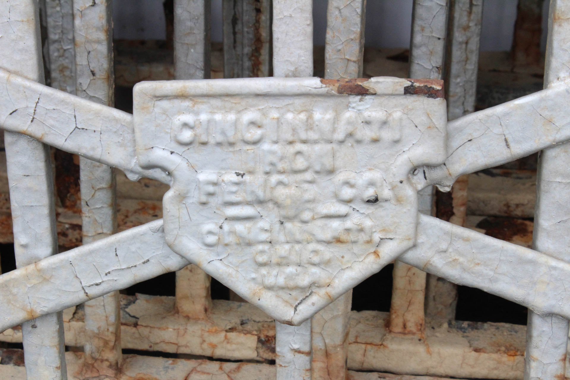 Vintage Cincinnati Iron Fence Co. Wrought Iron Fencing