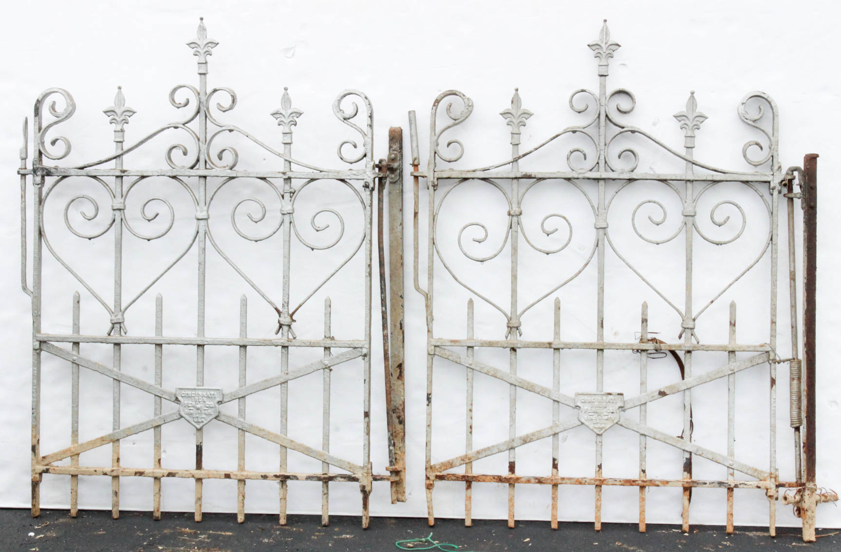 Vintage Cincinnati Iron Fence Co. Wrought Iron Fencing