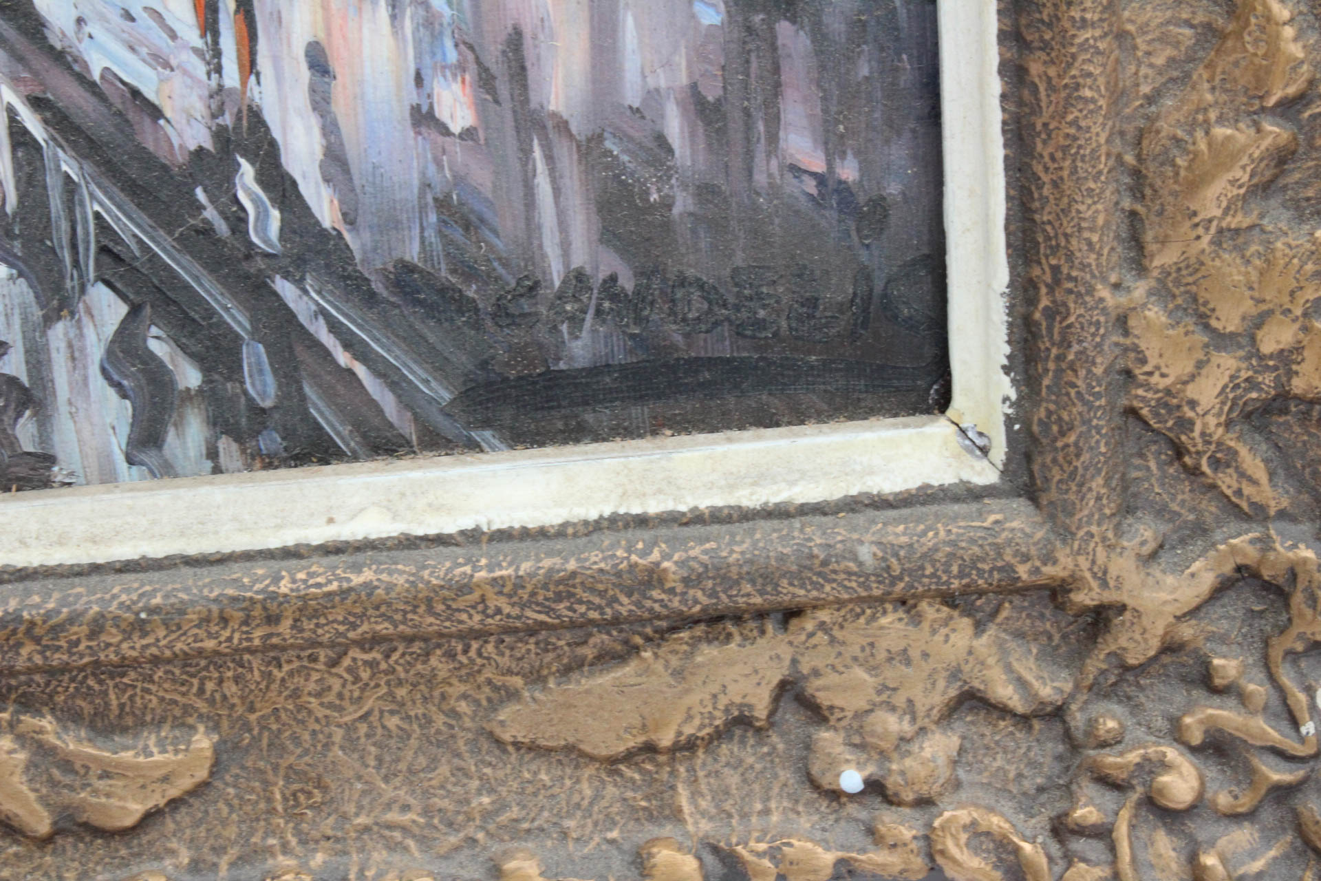 Acrylic Painting on Canvas "Paris"