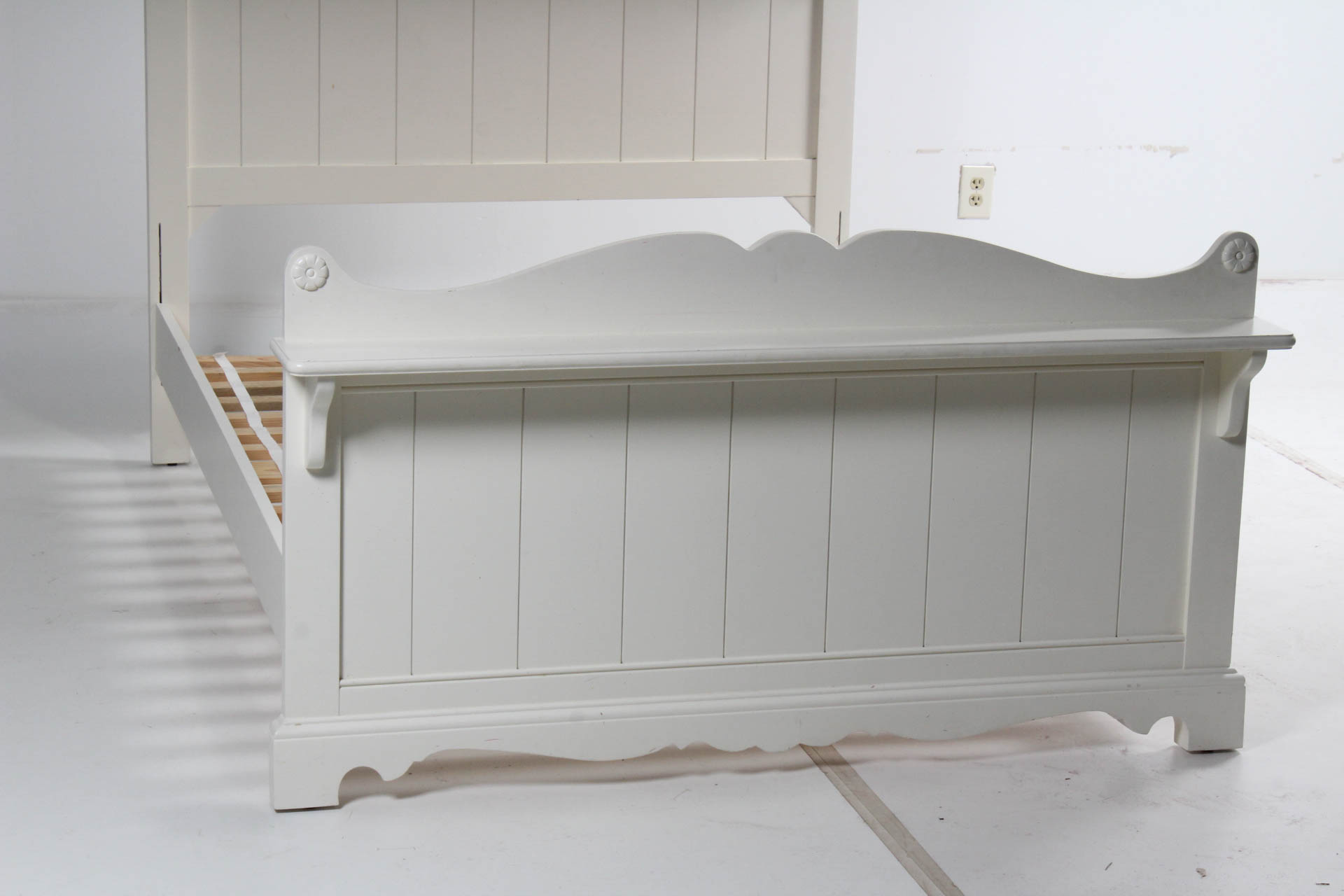 White Twin Bed Frame by Stanley Furniture