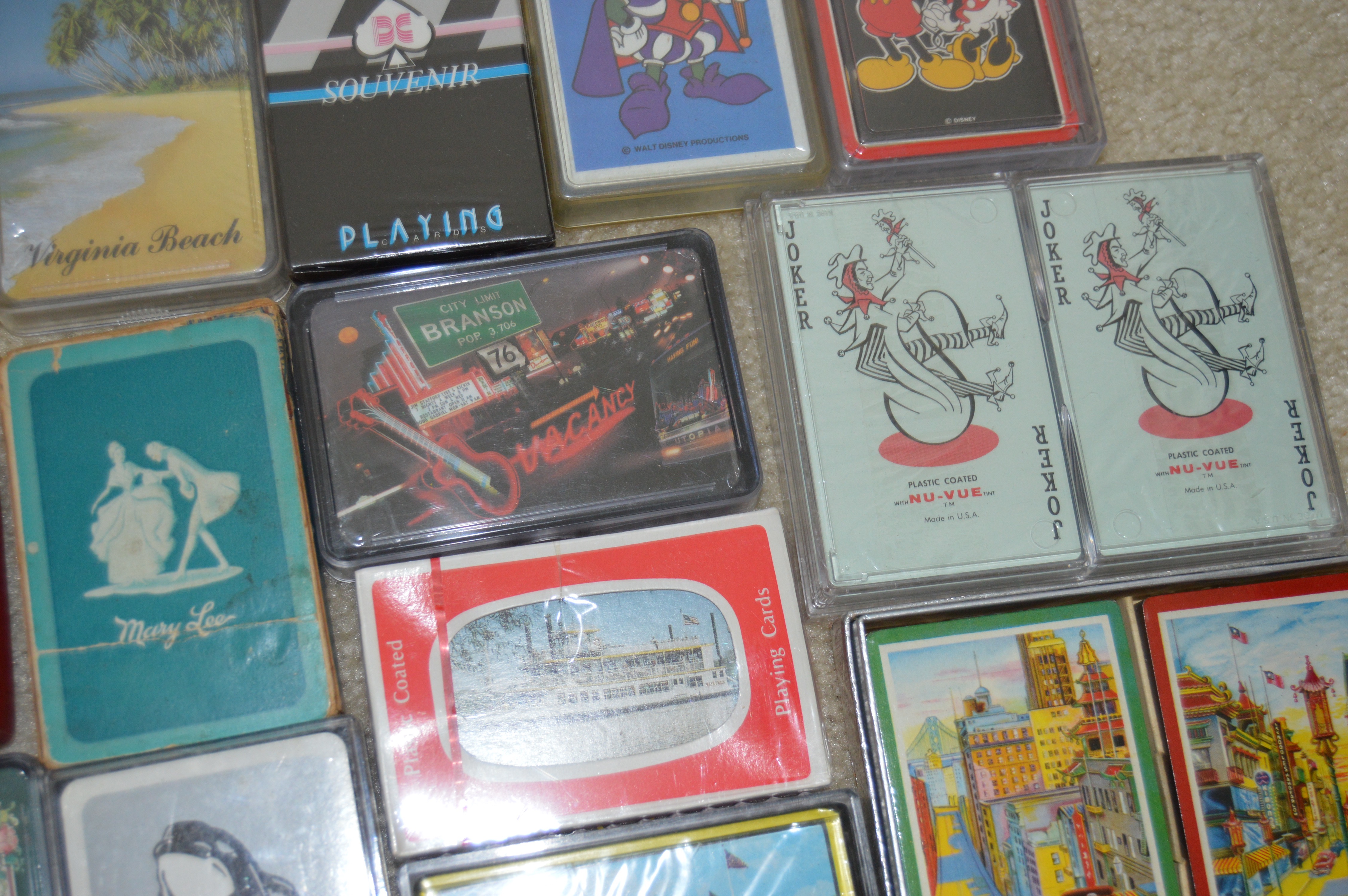 Generous Collection of Vintage Souvenir Playing Cards