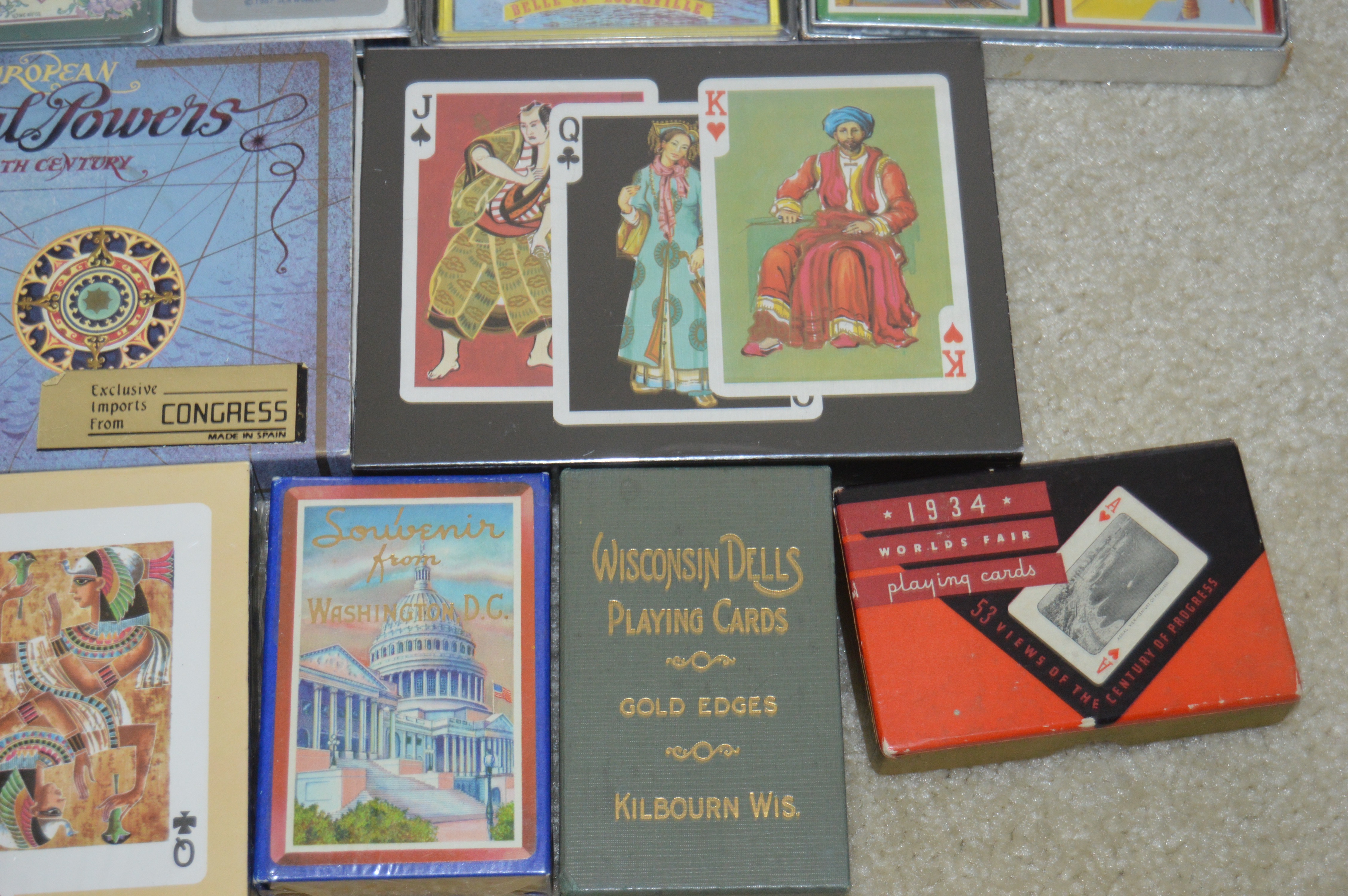 Generous Collection of Vintage Souvenir Playing Cards