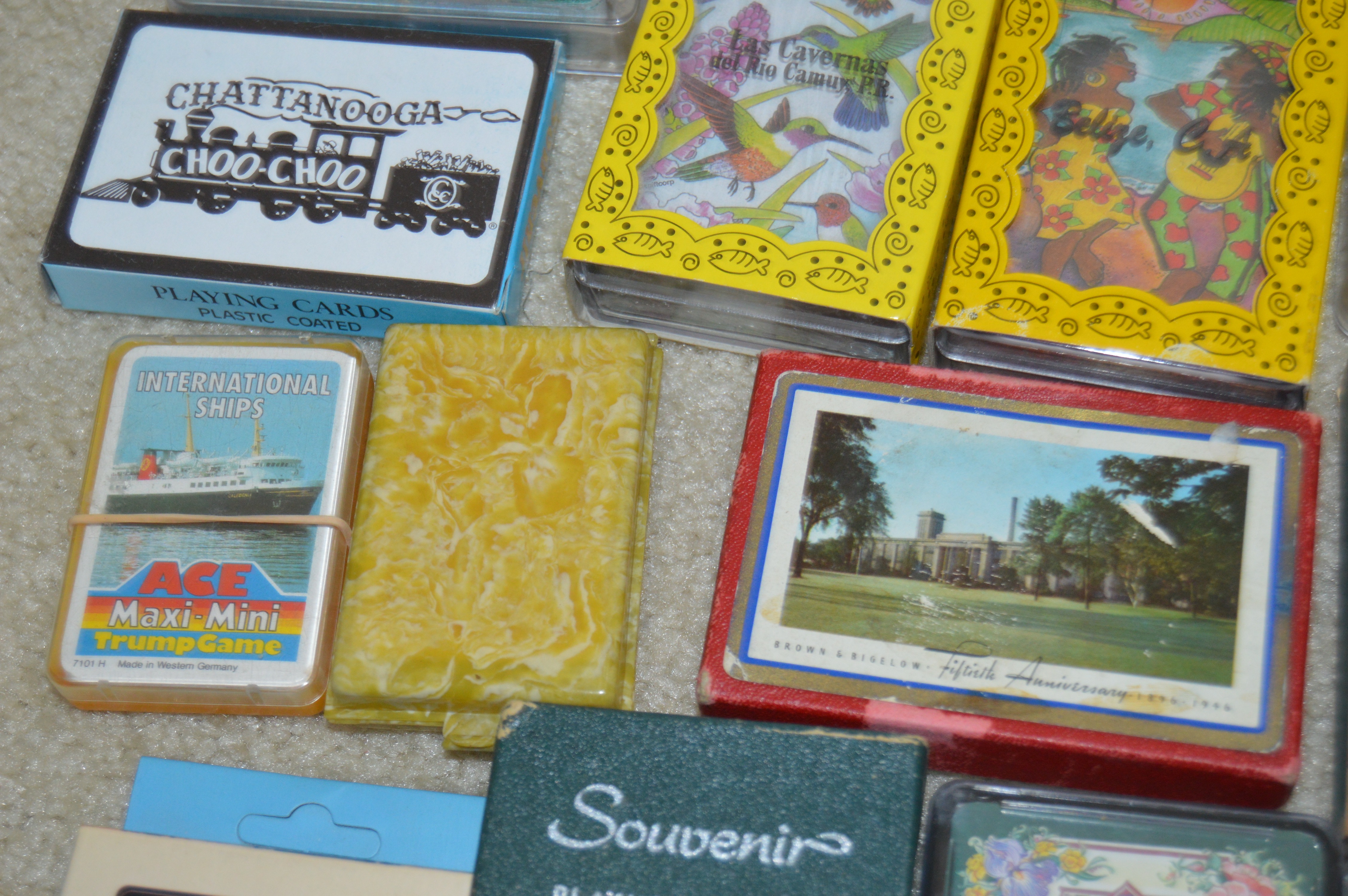 Generous Collection of Vintage Souvenir Playing Cards