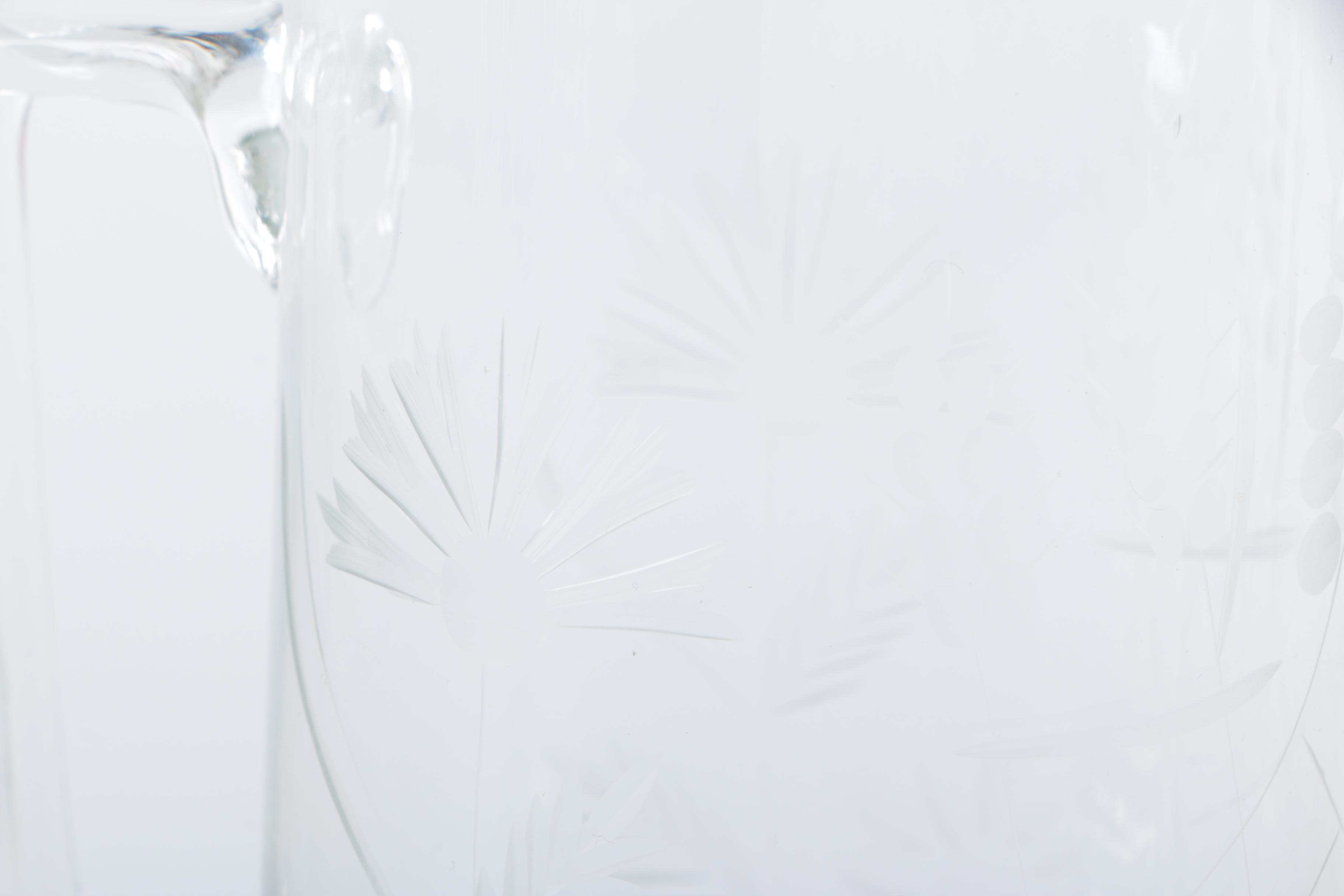 Glass Etched Pitchers