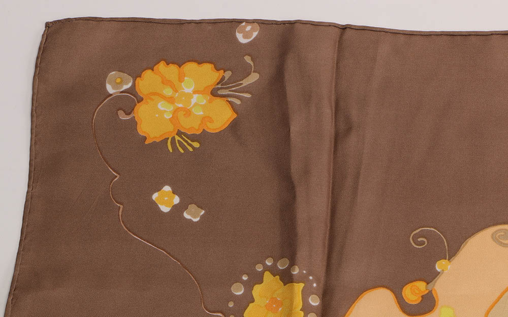 Christian Dior Floral Silk Scarf