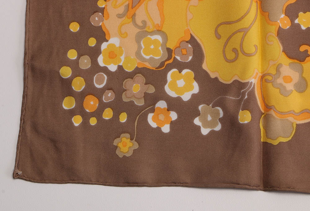 Christian Dior Floral Silk Scarf