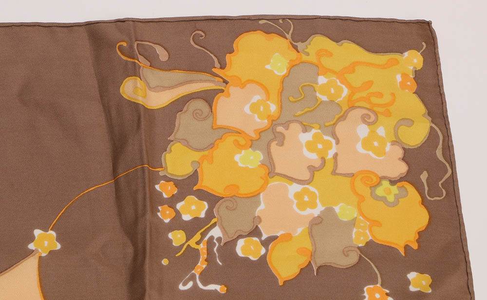 Christian Dior Floral Silk Scarf