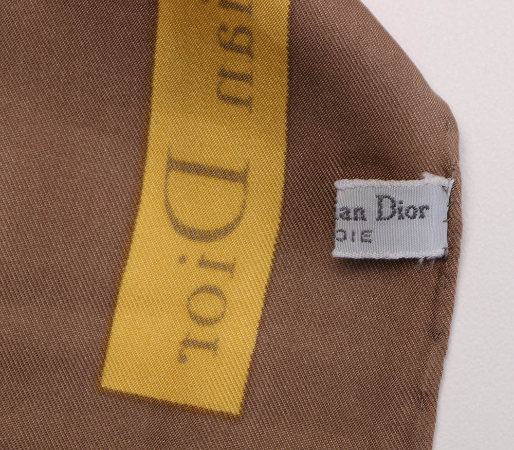 Christian Dior Floral Silk Scarf