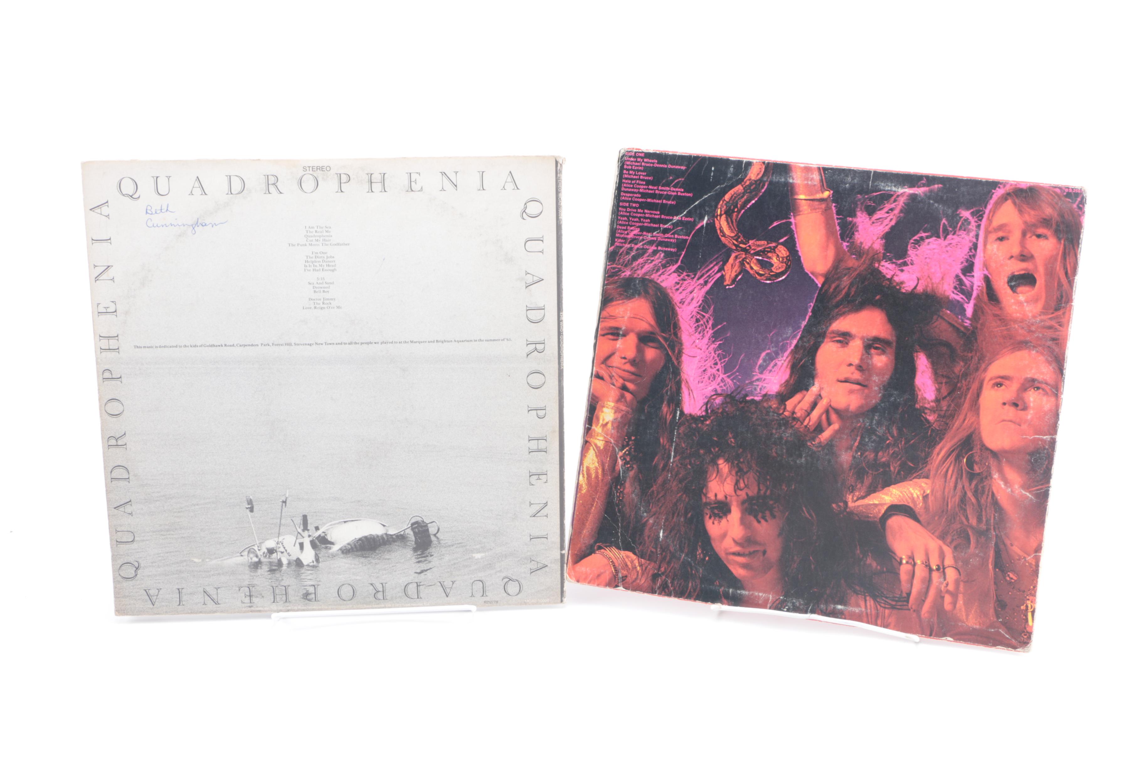 Alice Cooper, the Who, and Other Vintage LPs