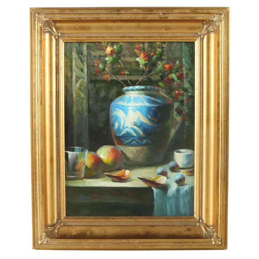 Oil Painting on Canvas of Still Life