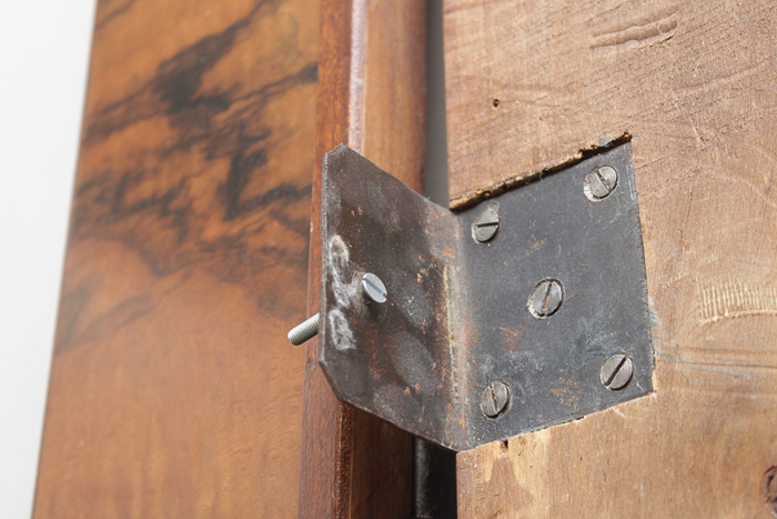 Vintage Art Deco Circassian Walnut Twin Size Bed Frame