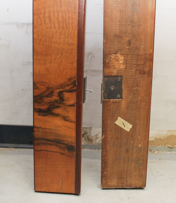 Vintage Art Deco Circassian Walnut Twin Size Bed Frame