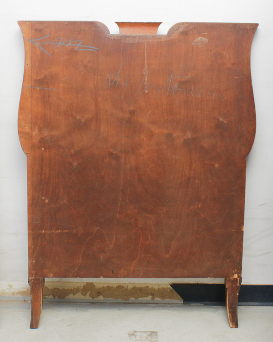 Vintage Art Deco Circassian Walnut Twin Size Bed Frame