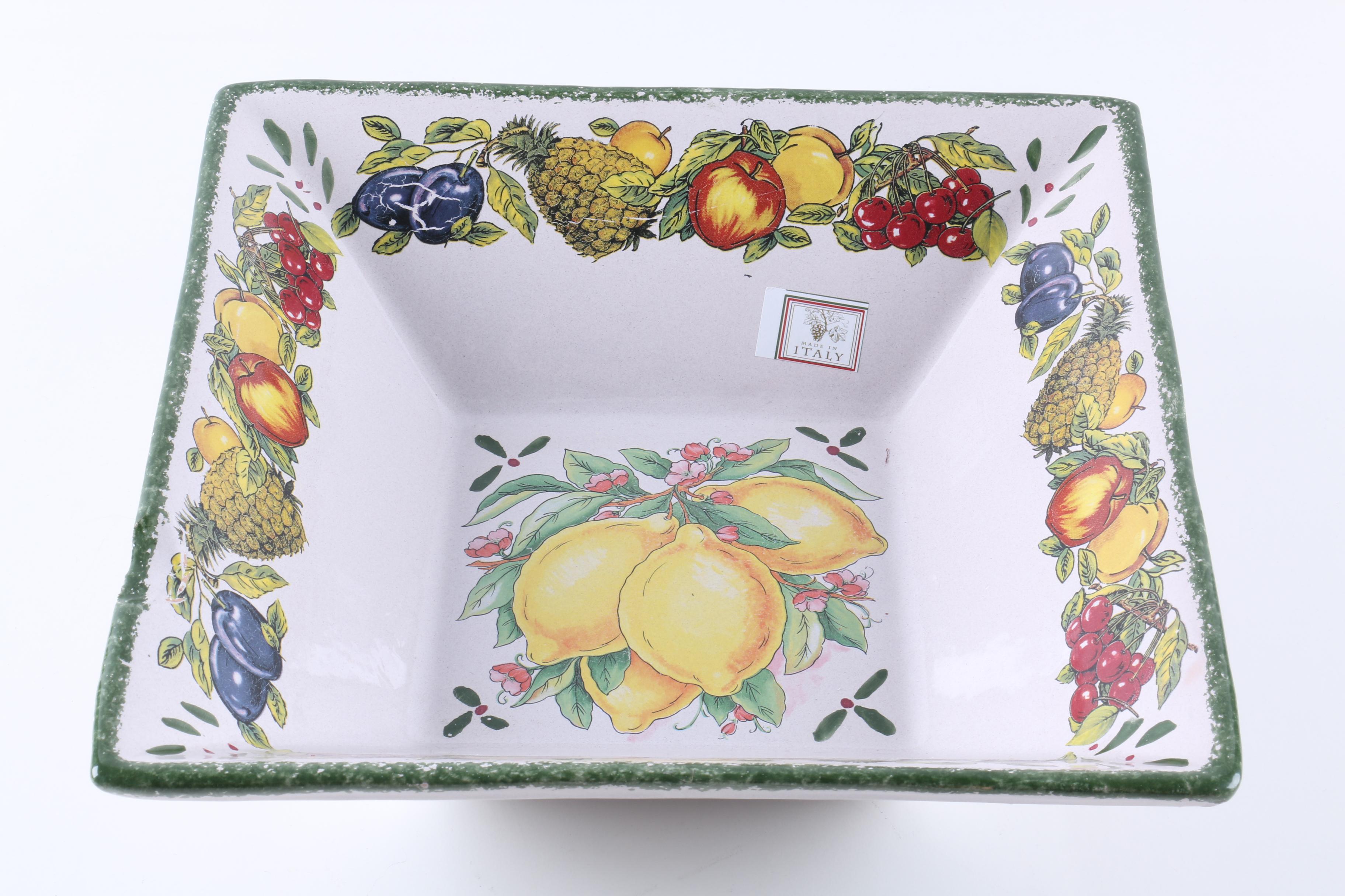 Assorted Italian Ceramic Serving Dishes