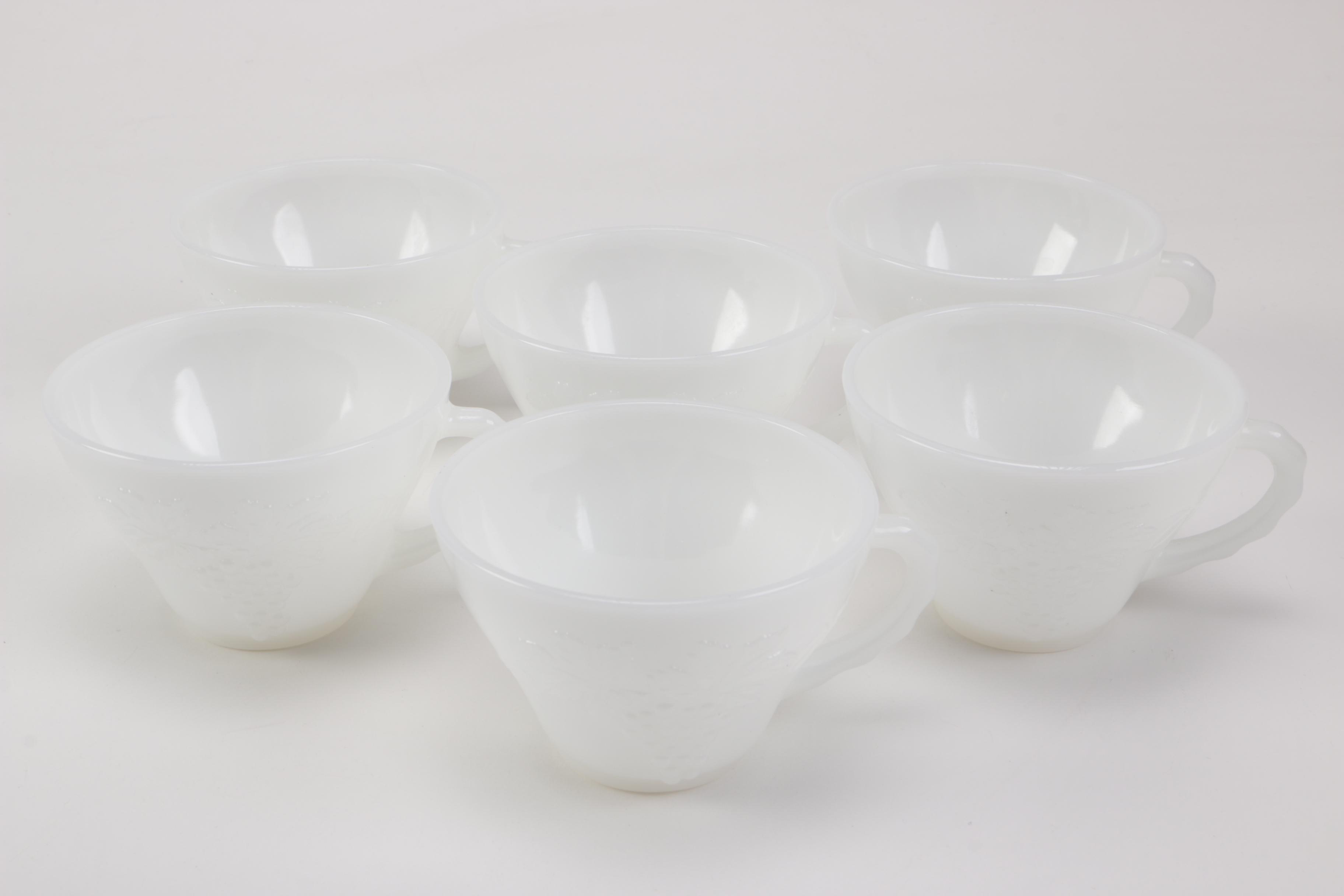 Selection of Milk Glass Decor and Tableware