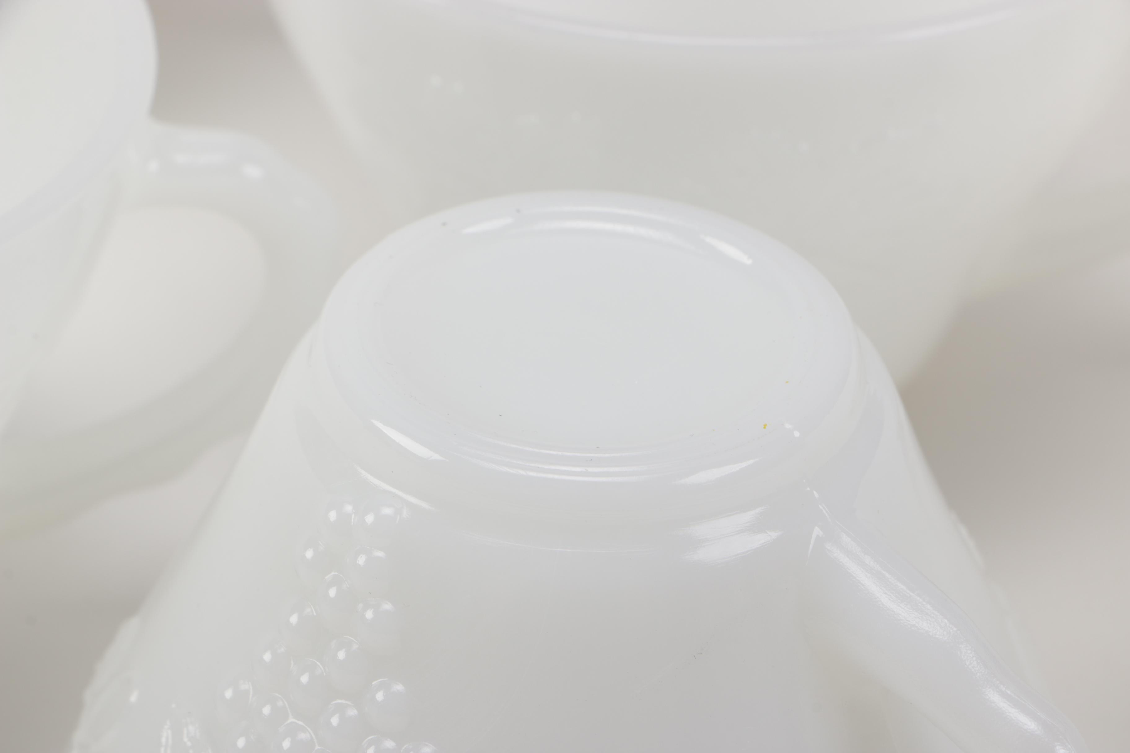 Selection of Milk Glass Decor and Tableware