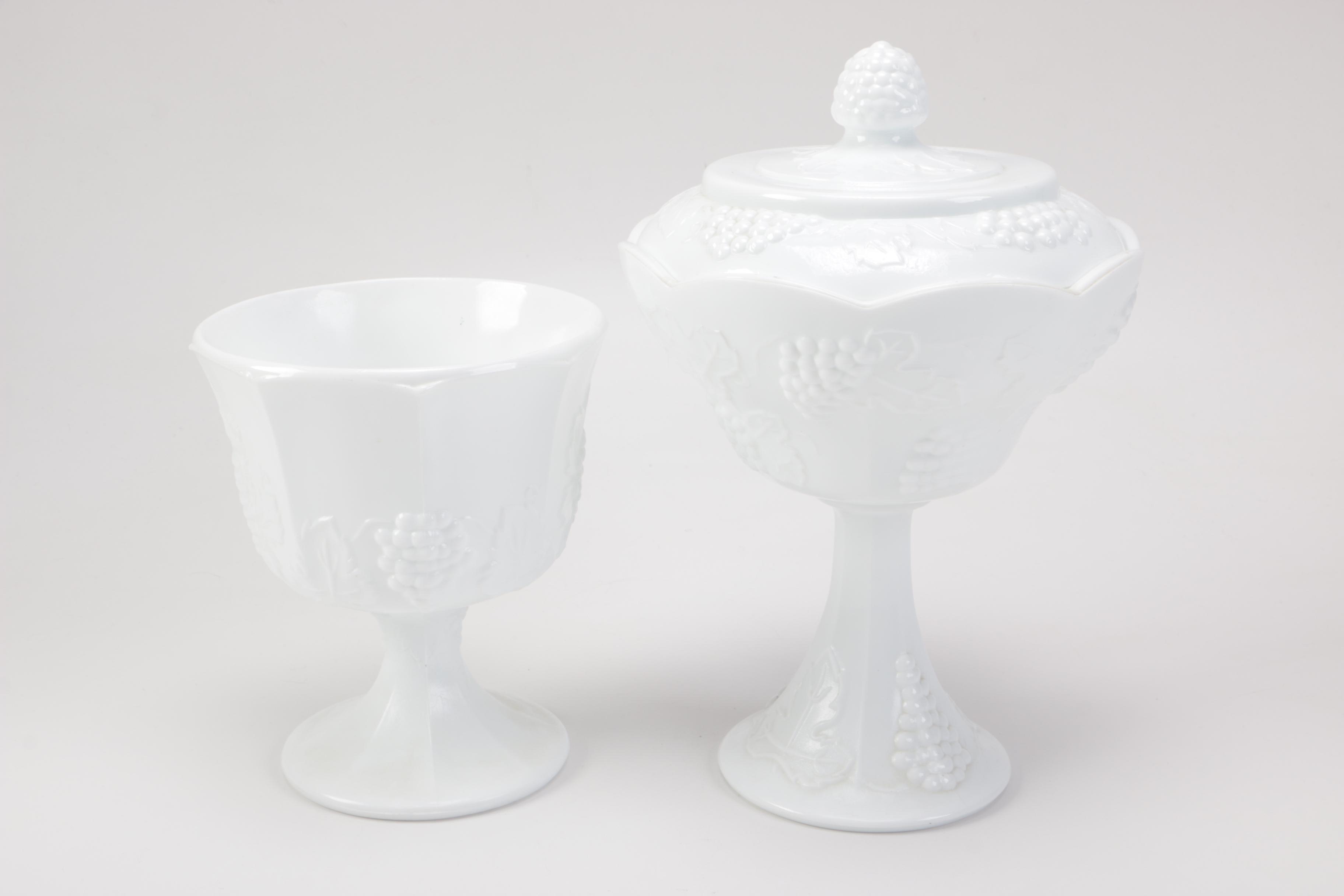 Selection of Milk Glass Decor and Tableware