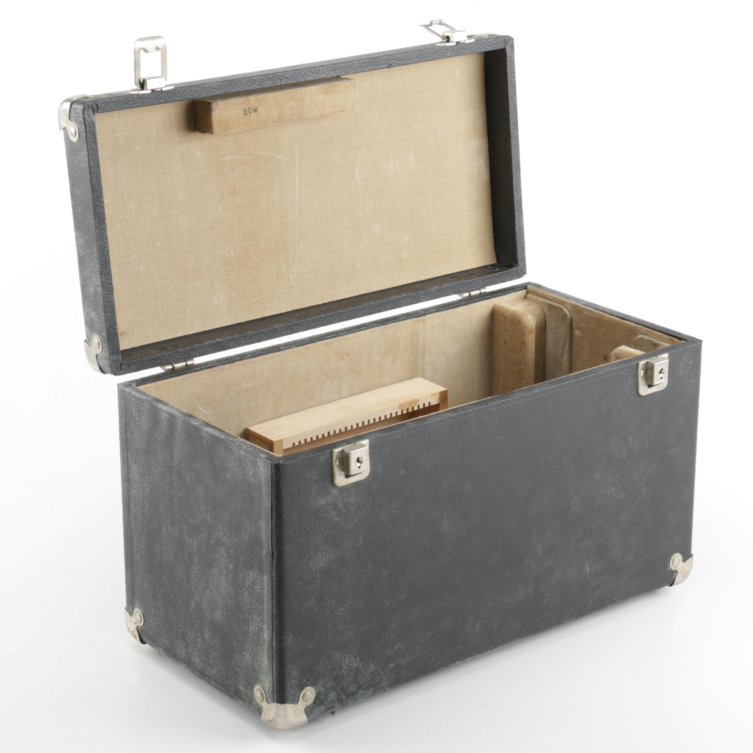 Graf Apsco Black Microscope in Box