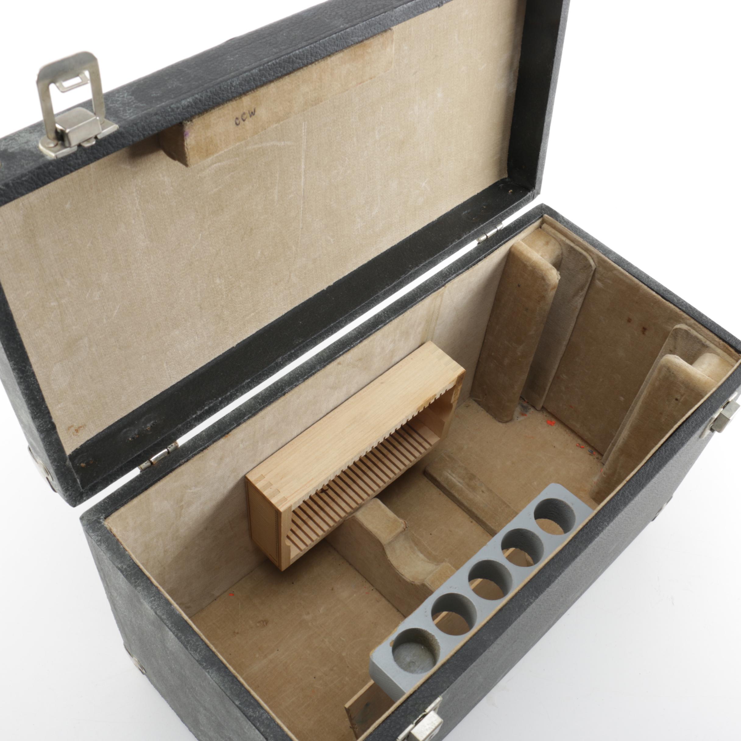 Graf Apsco Black Microscope in Box