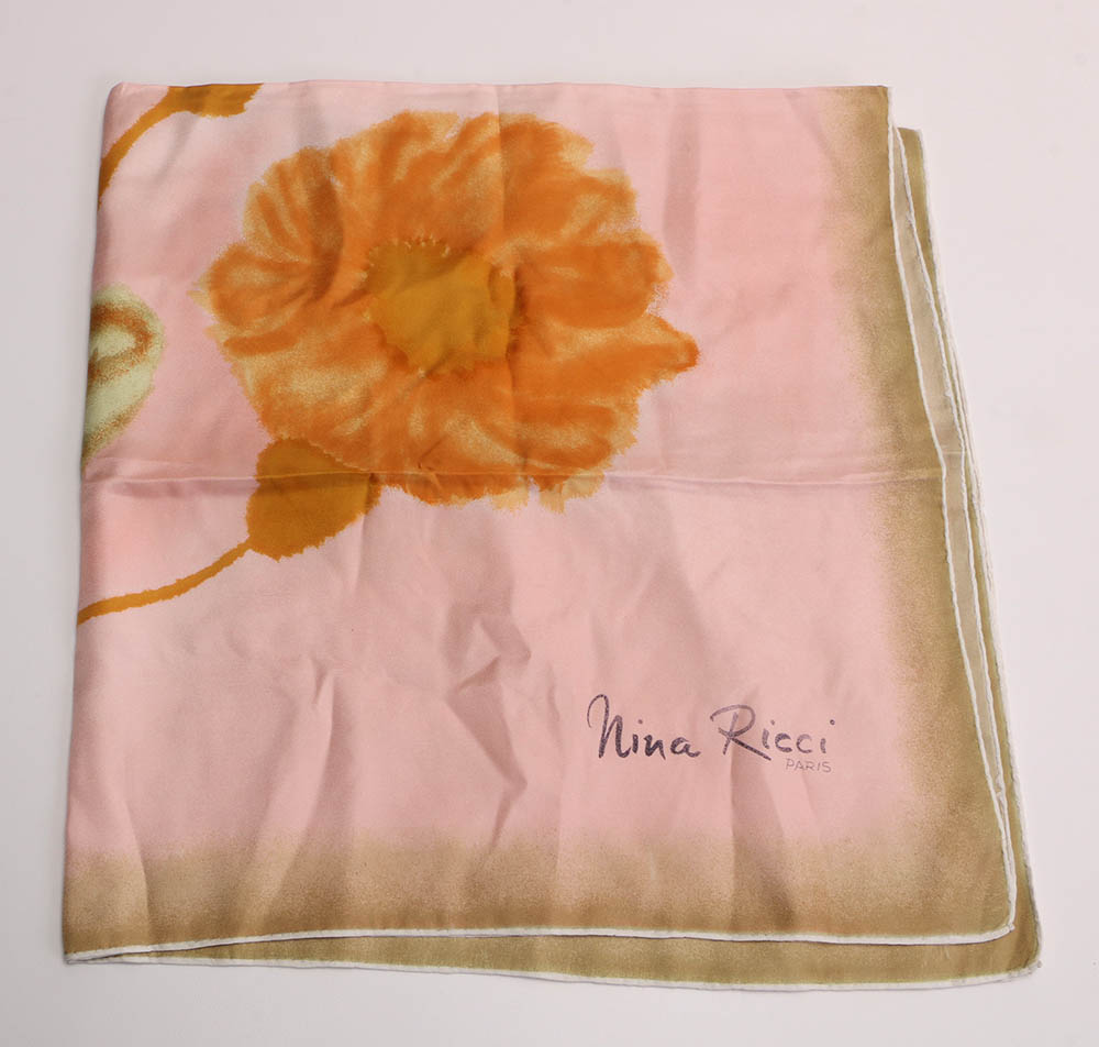Vintage Nina Ricci Silk Scarf