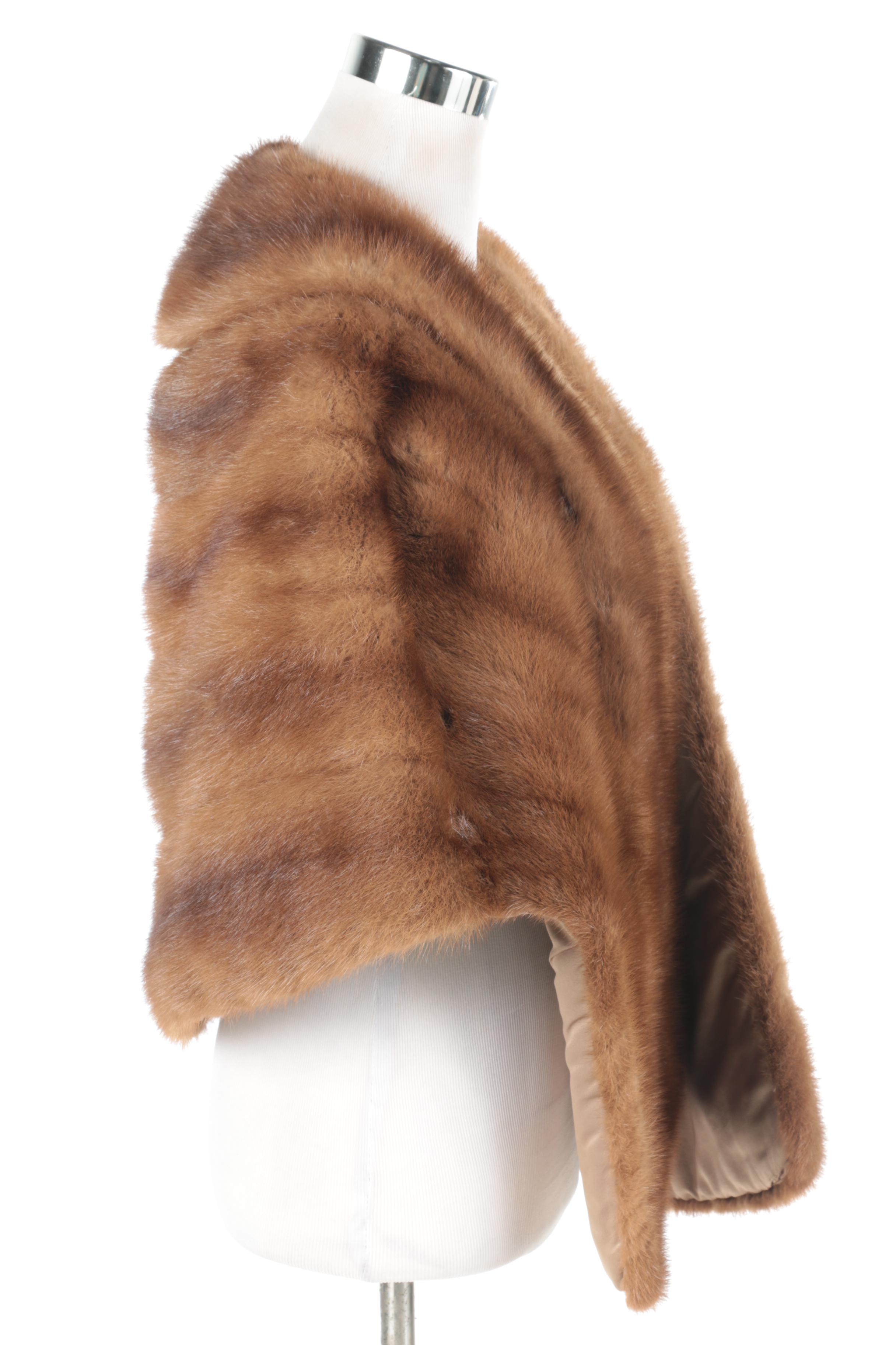 1960s Vintage Vincent's Indiana Mink Fur Stole