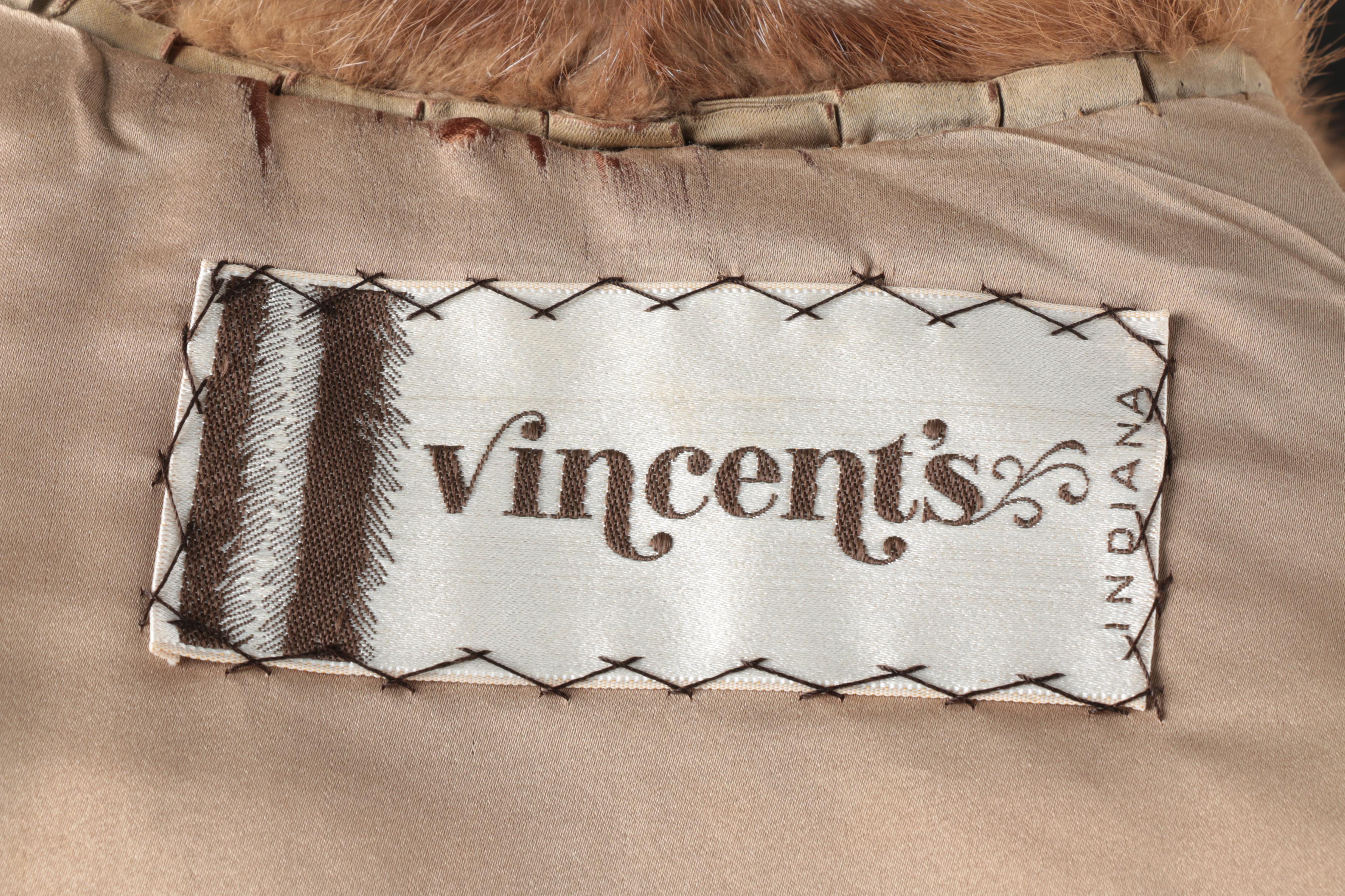 1960s Vintage Vincent's Indiana Mink Fur Stole