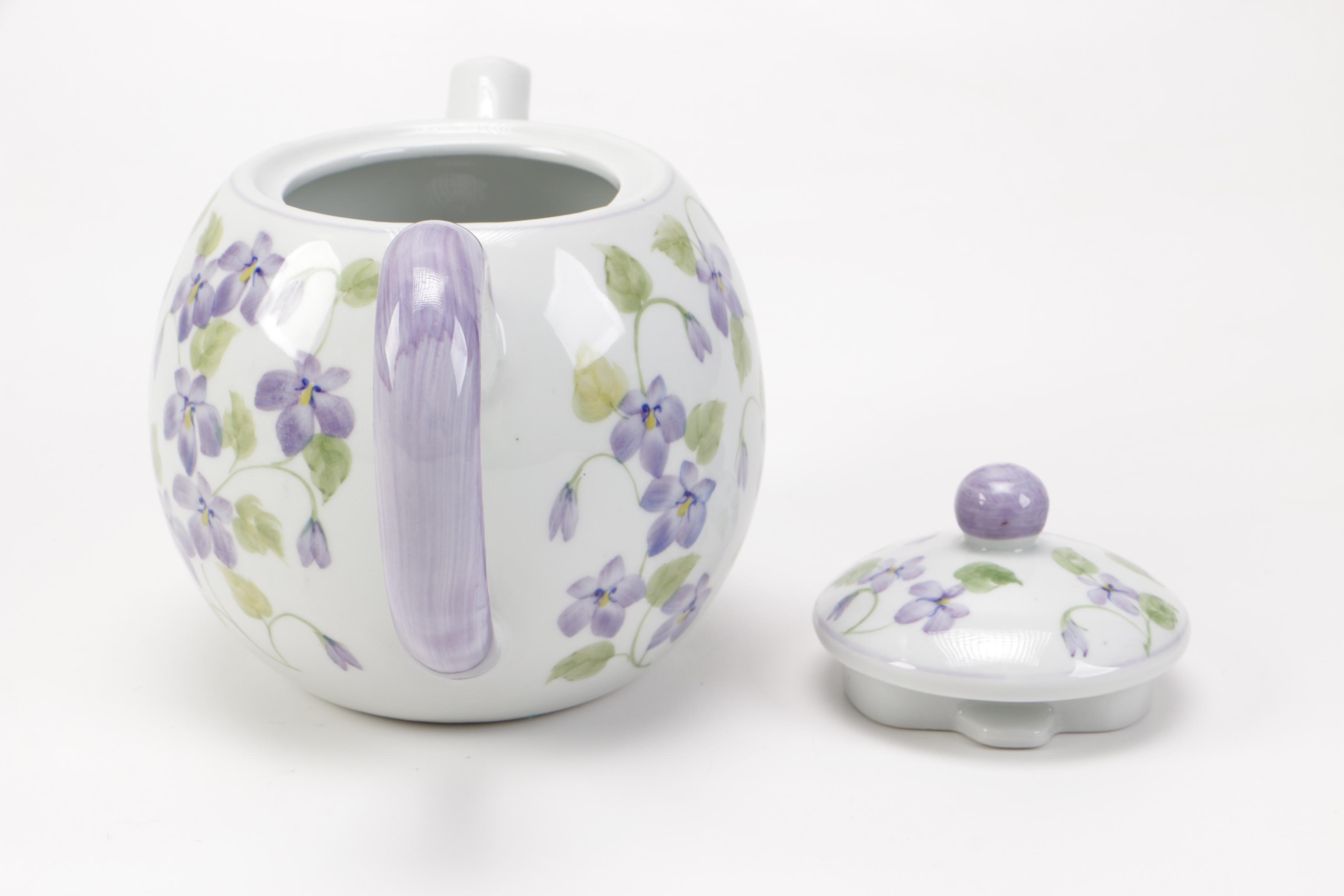 Andrea by Sadek Ceramic Teapot and Mugs