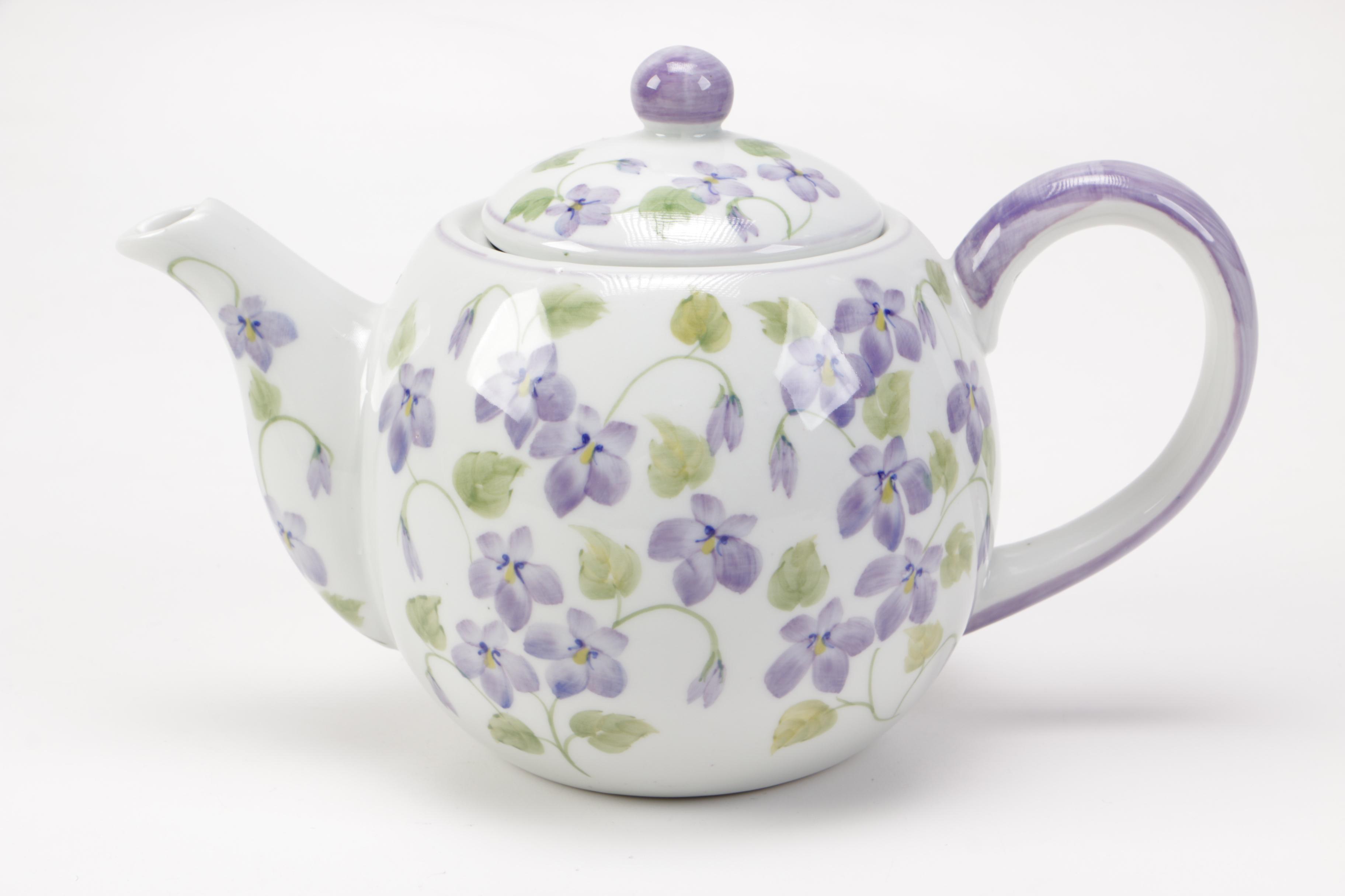 Andrea by Sadek Ceramic Teapot and Mugs