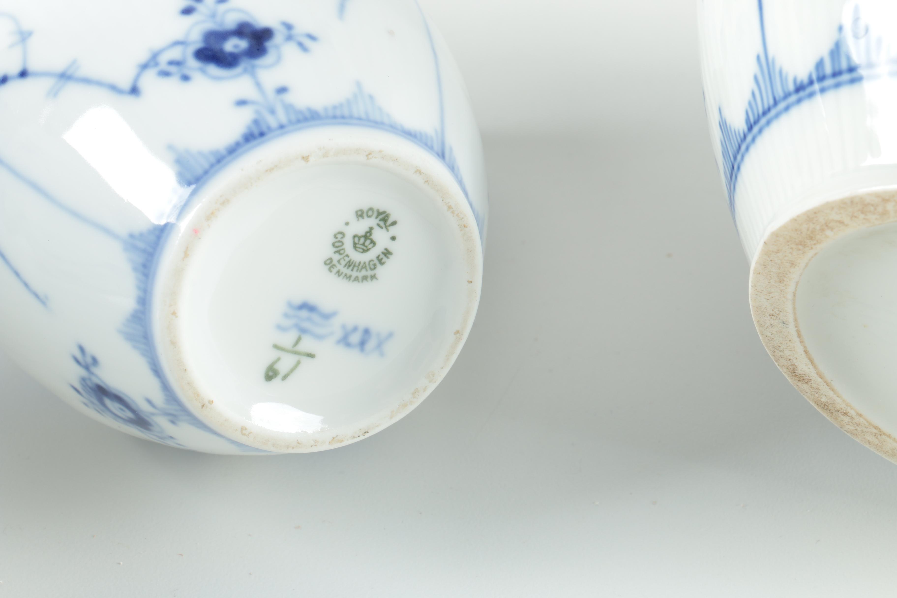 Royal Copenhagen "Blue Fluted" Porcelain Tea Service