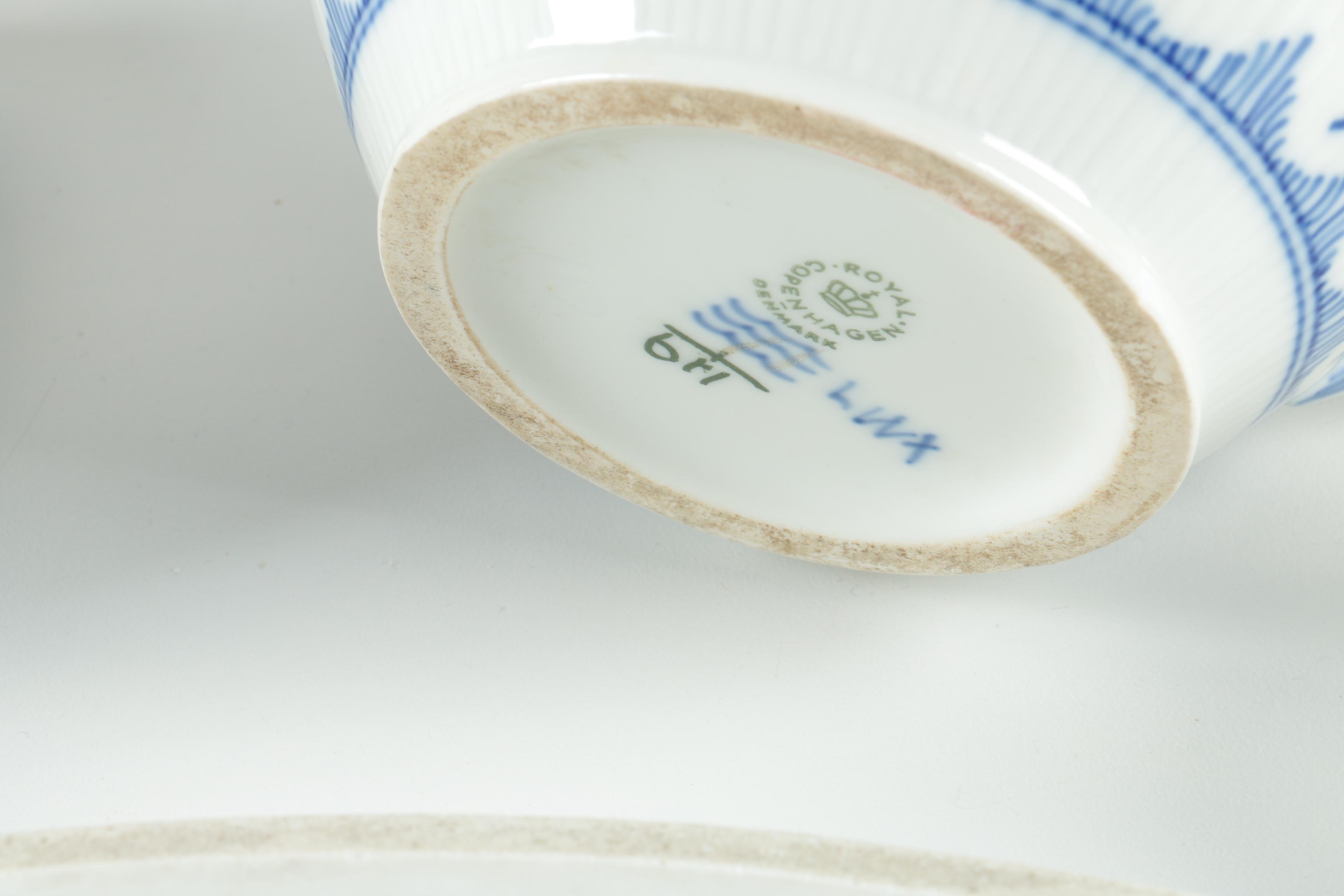 Royal Copenhagen "Blue Fluted" Porcelain Tea Service